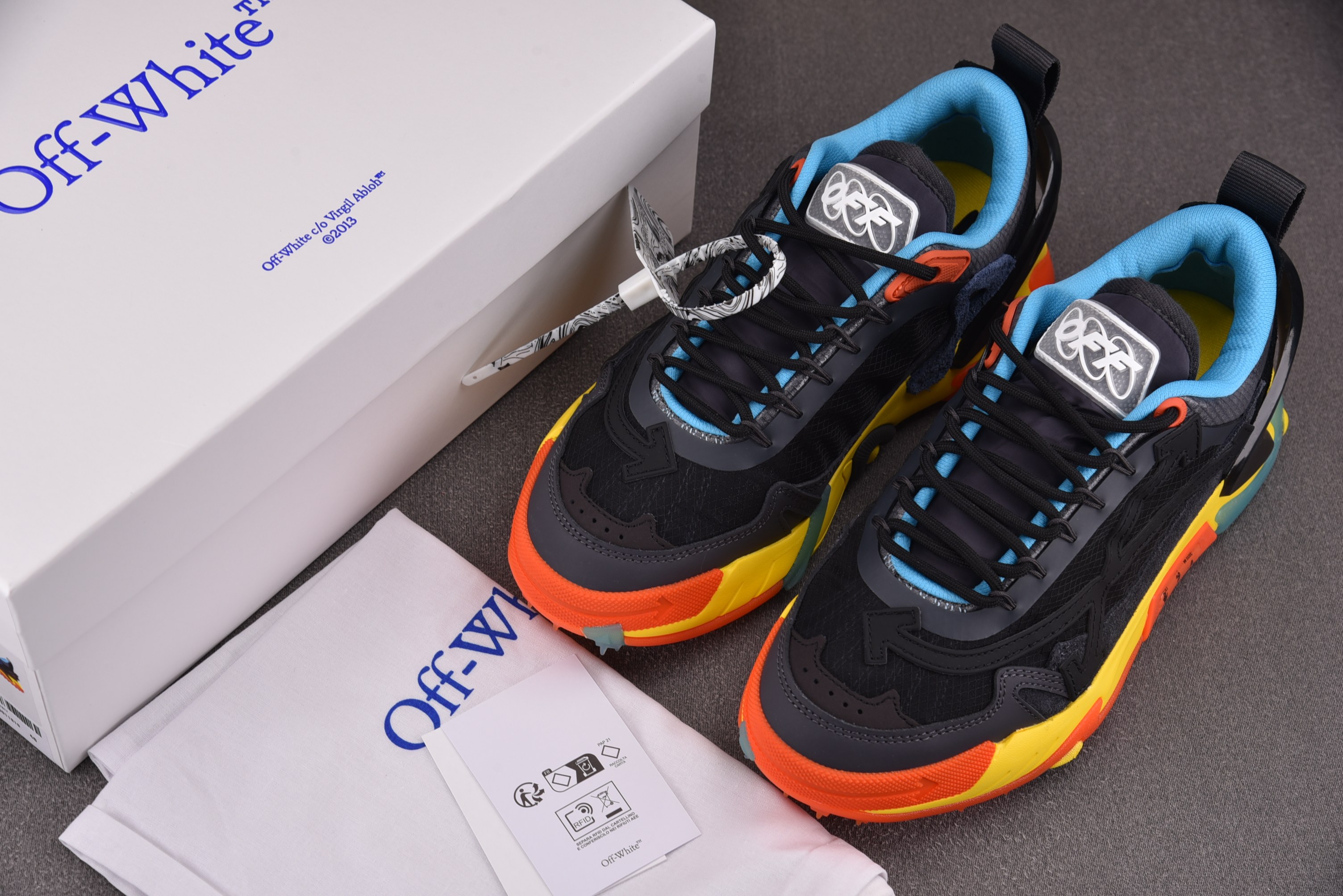 【纯原】OFF-WHITH ODSY 黑蓝黄 YZ00236-47