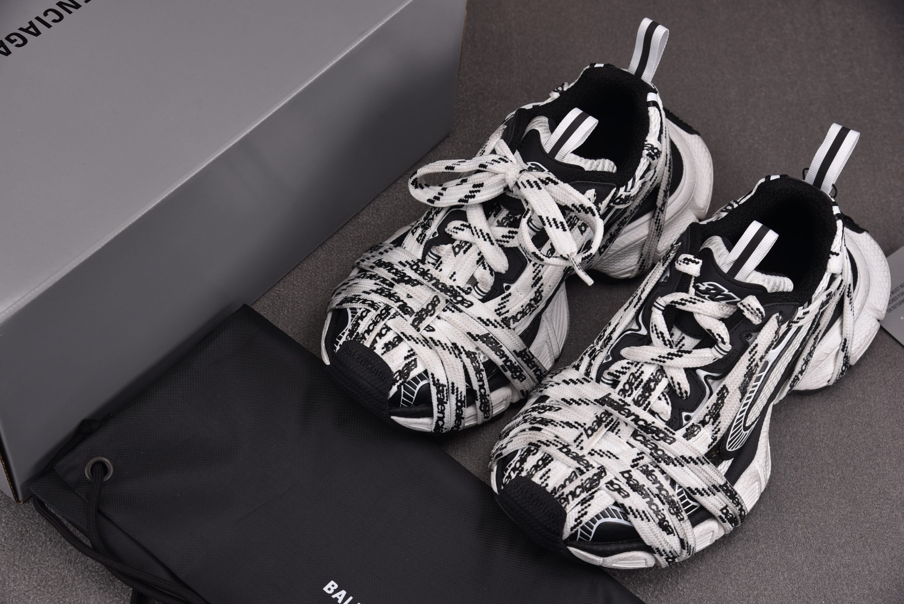Balenciaga 3XL Extreme Lace 白黑 YZ009-0335-46