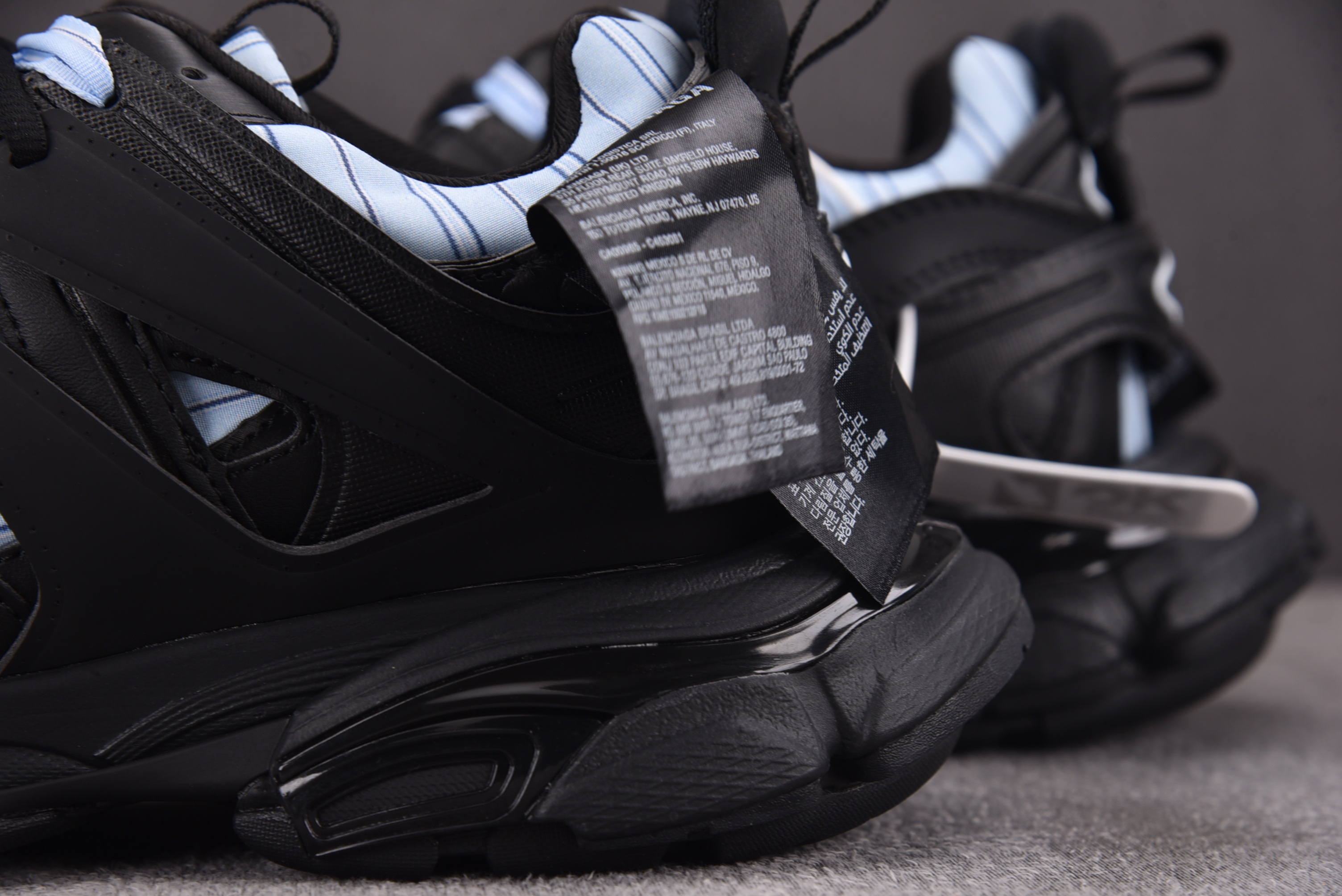 Balenciaga Track Sketch Mesh Rub 黑蓝 YZ01835-46