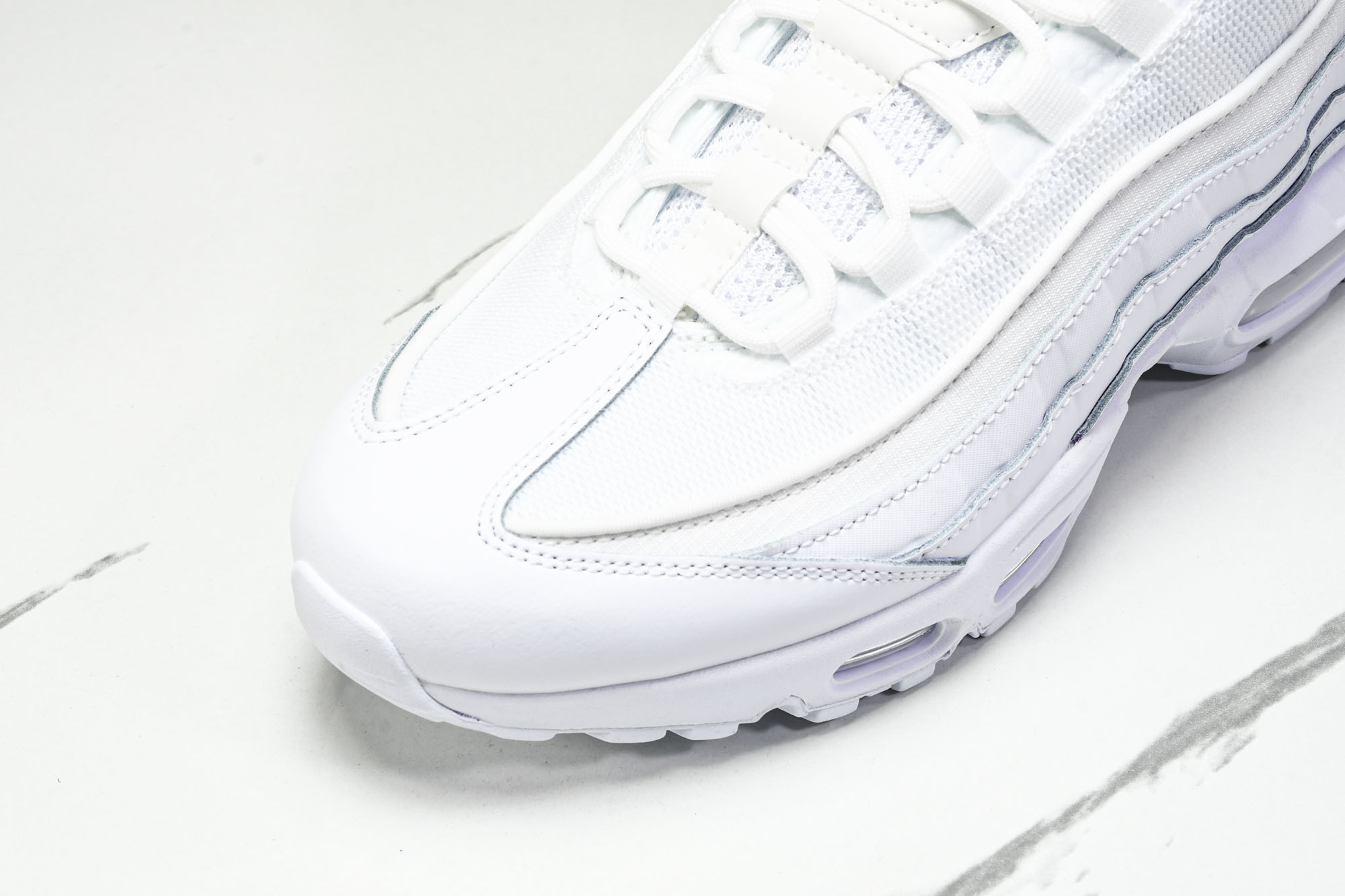 纯原Denham x NK Air Max 95 全白 跑步鞋 CT1268 100 #YZ001-1原