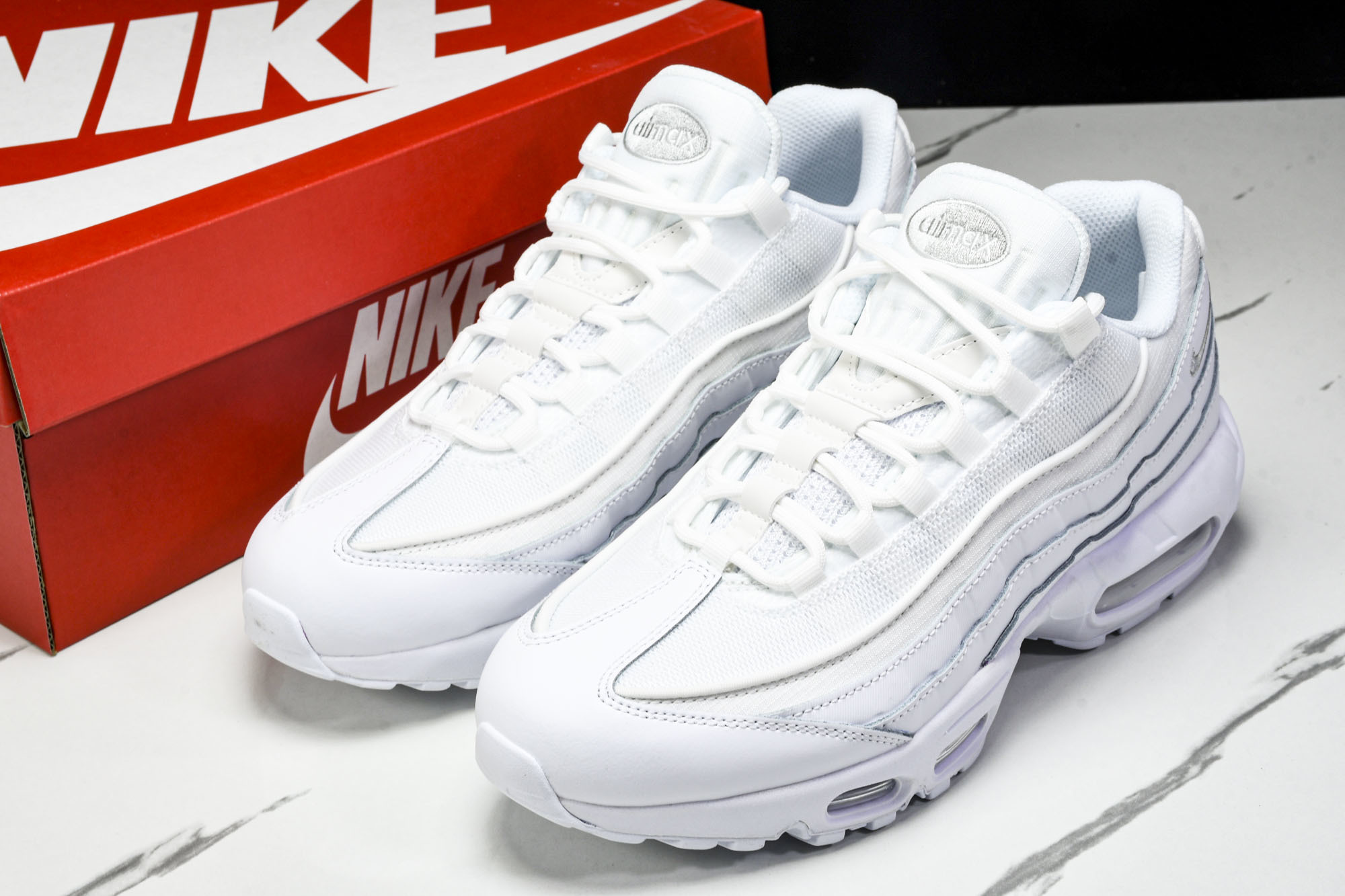 纯原Denham x NK Air Max 95 全白 跑步鞋 CT1268 100 #YZ001-1原