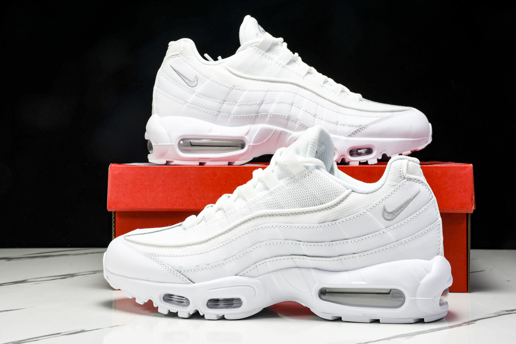 纯原Denham x NK Air Max 95 全白 跑步鞋 CT1268 100 #YZ001-1原