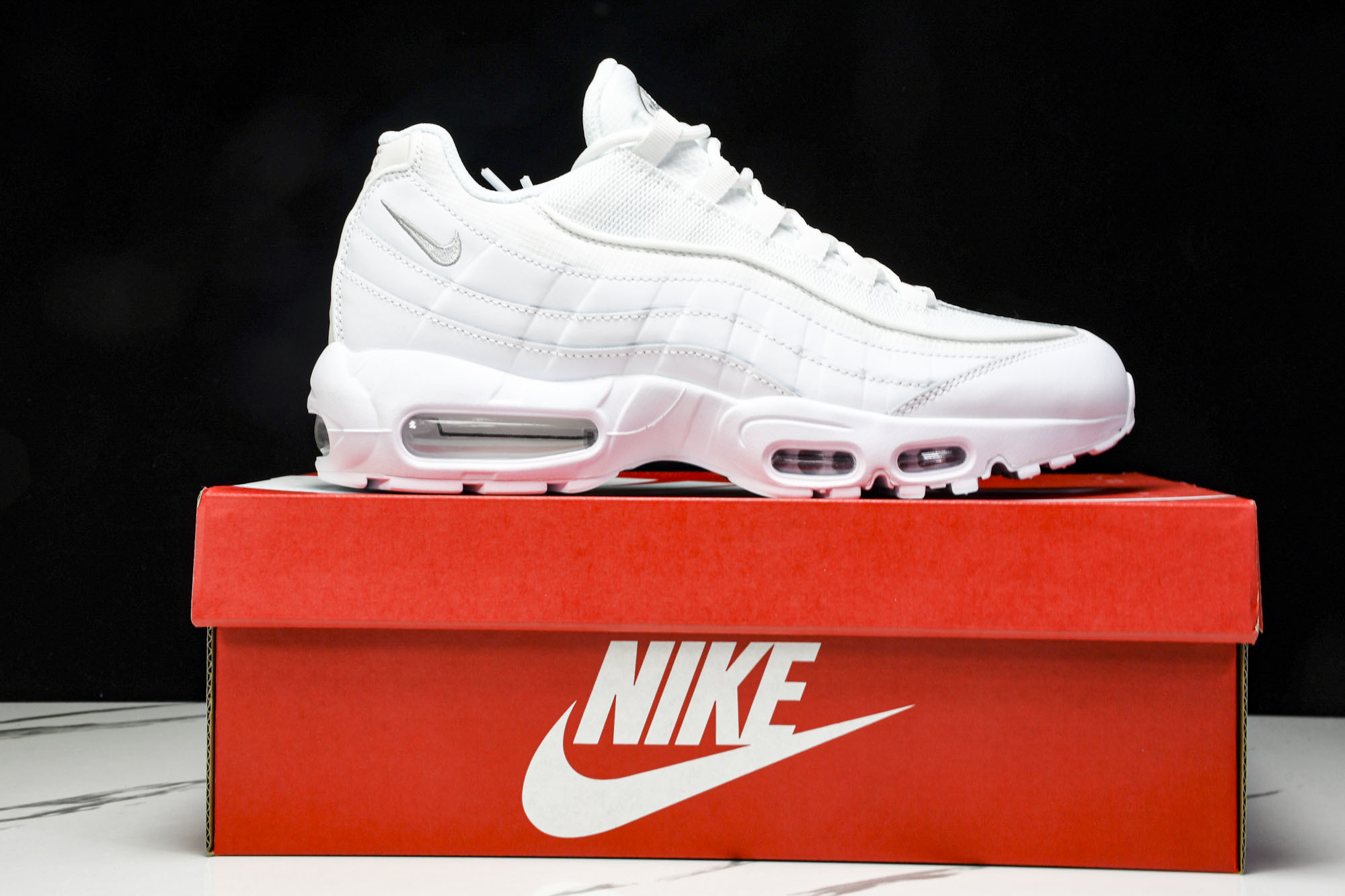 纯原Denham x NK Air Max 95 全白 跑步鞋 CT1268 100 #YZ001-1原