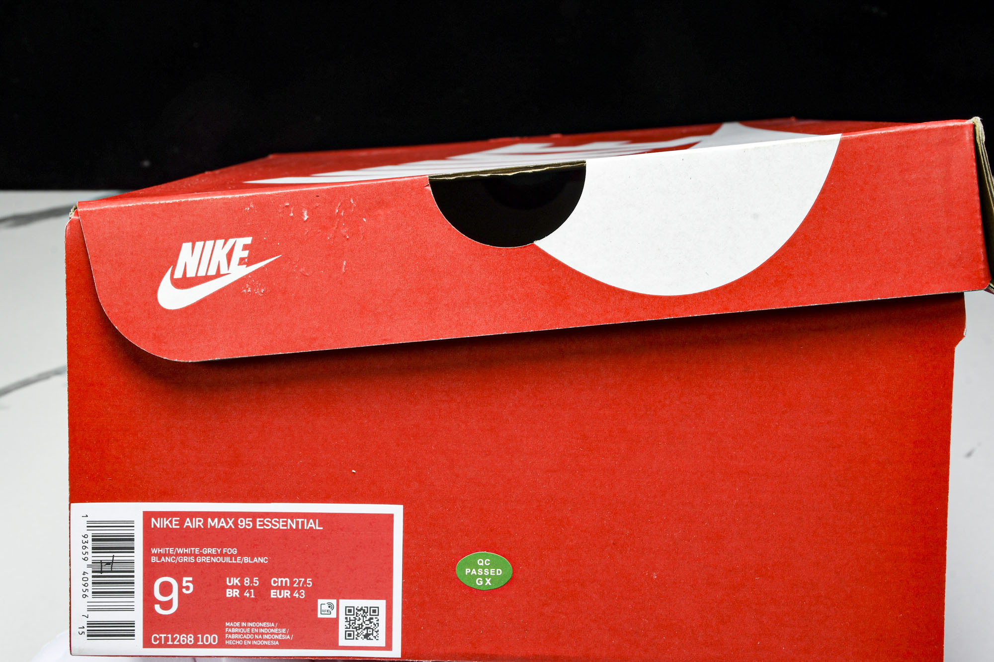 纯原Denham x NK Air Max 95 全白 跑步鞋 CT1268 100 #YZ001-1原