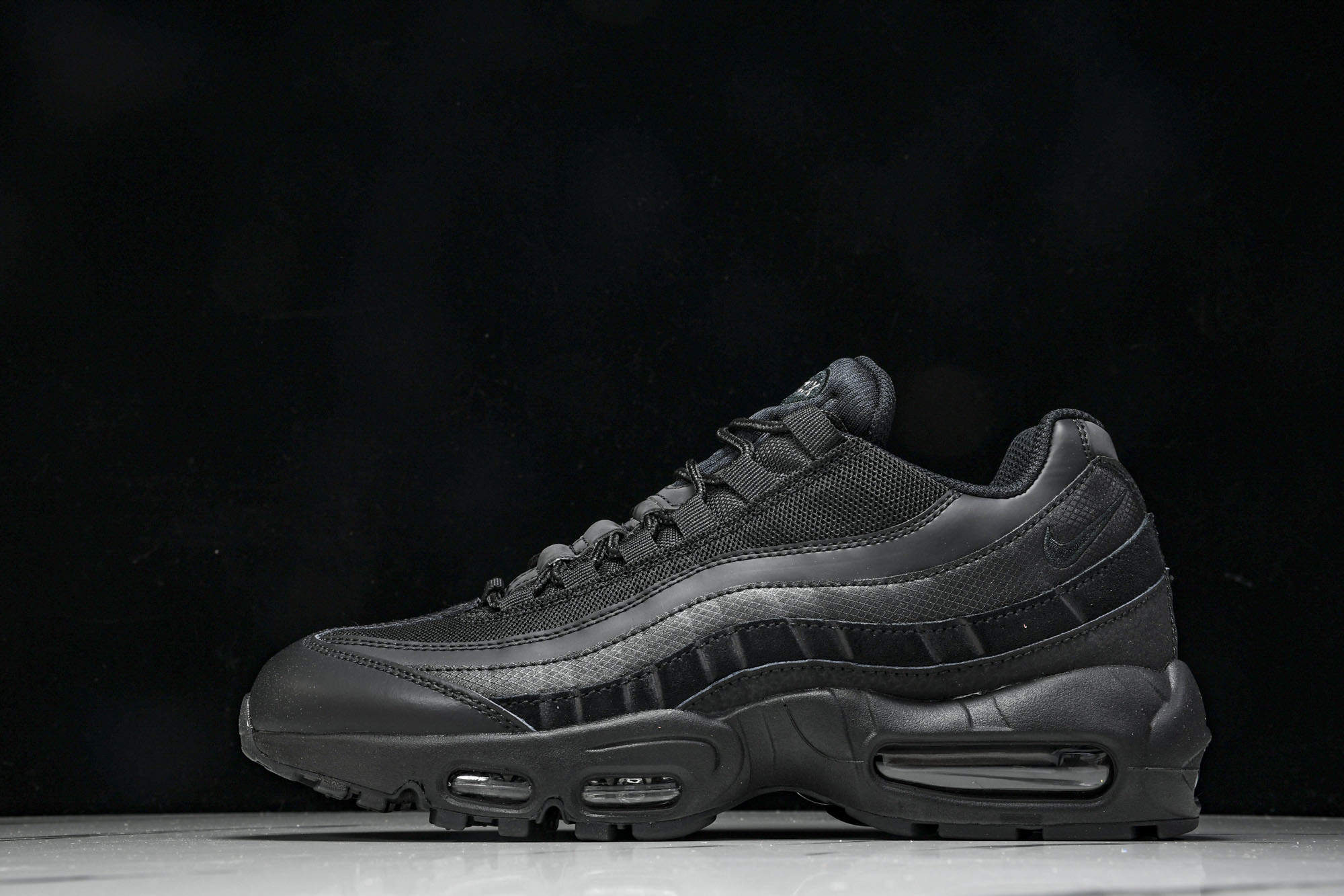 纯原Denham x NK Air Max 95 全黑 跑步鞋 CI3705 001 #YZ001-1原