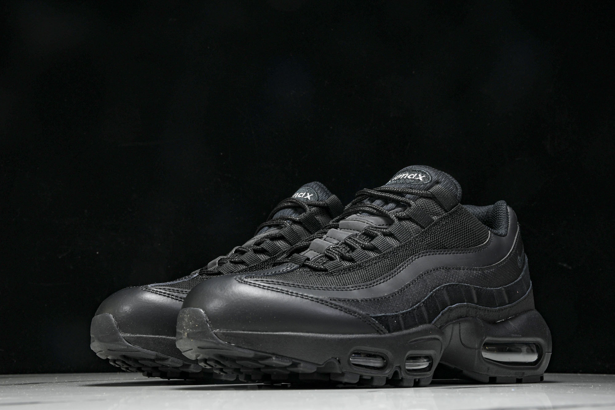 纯原Denham x NK Air Max 95 全黑 跑步鞋 CI3705 001 #YZ001-1原