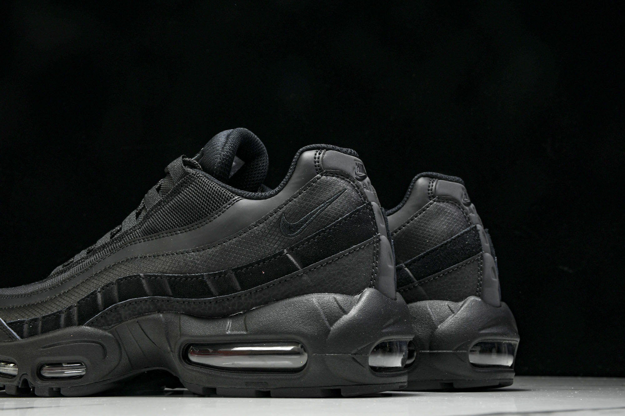 纯原Denham x NK Air Max 95 全黑 跑步鞋 CI3705 001 #YZ001-1原