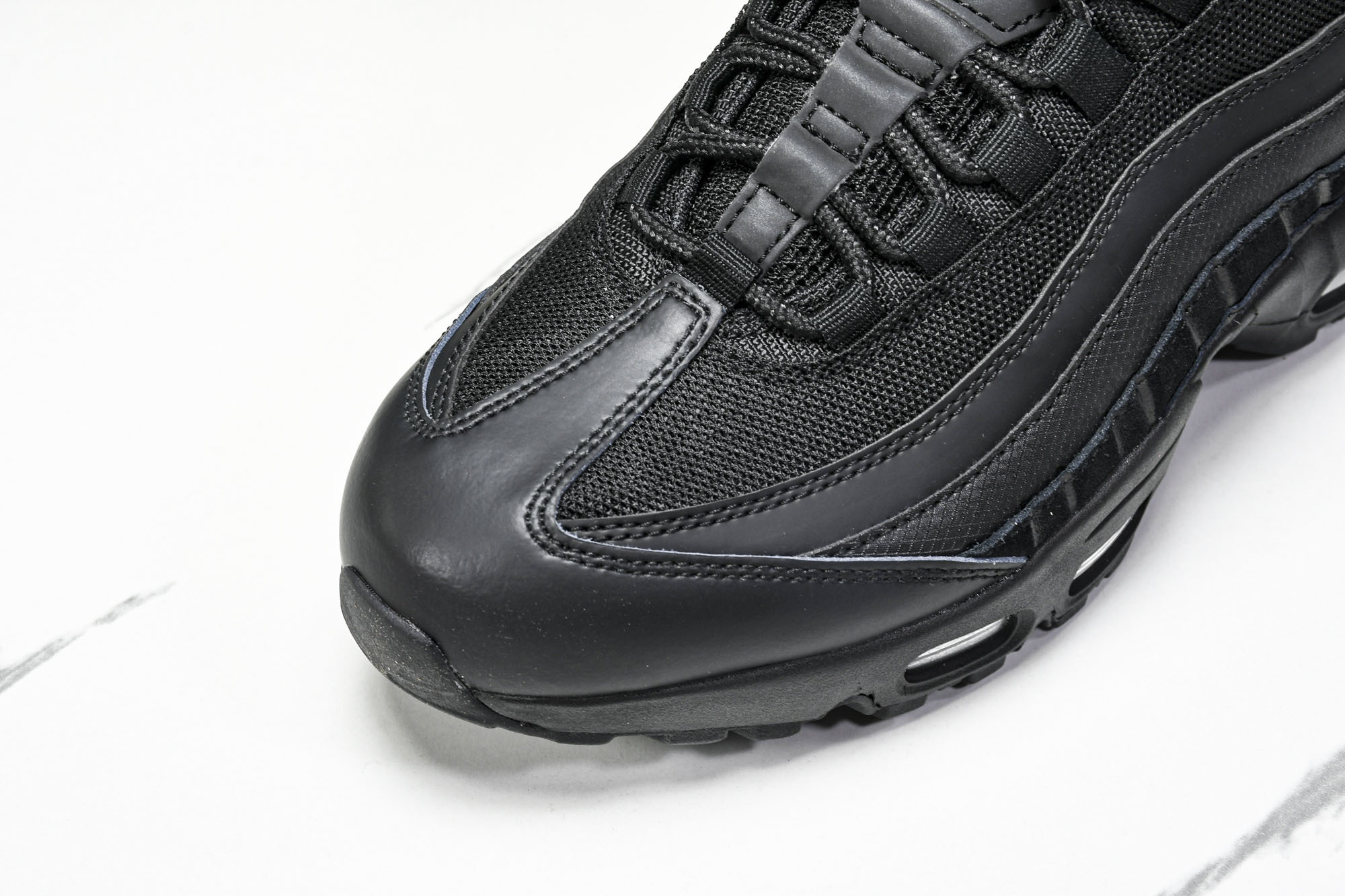 纯原Denham x NK Air Max 95 全黑 跑步鞋 CI3705 001 #YZ001-1原