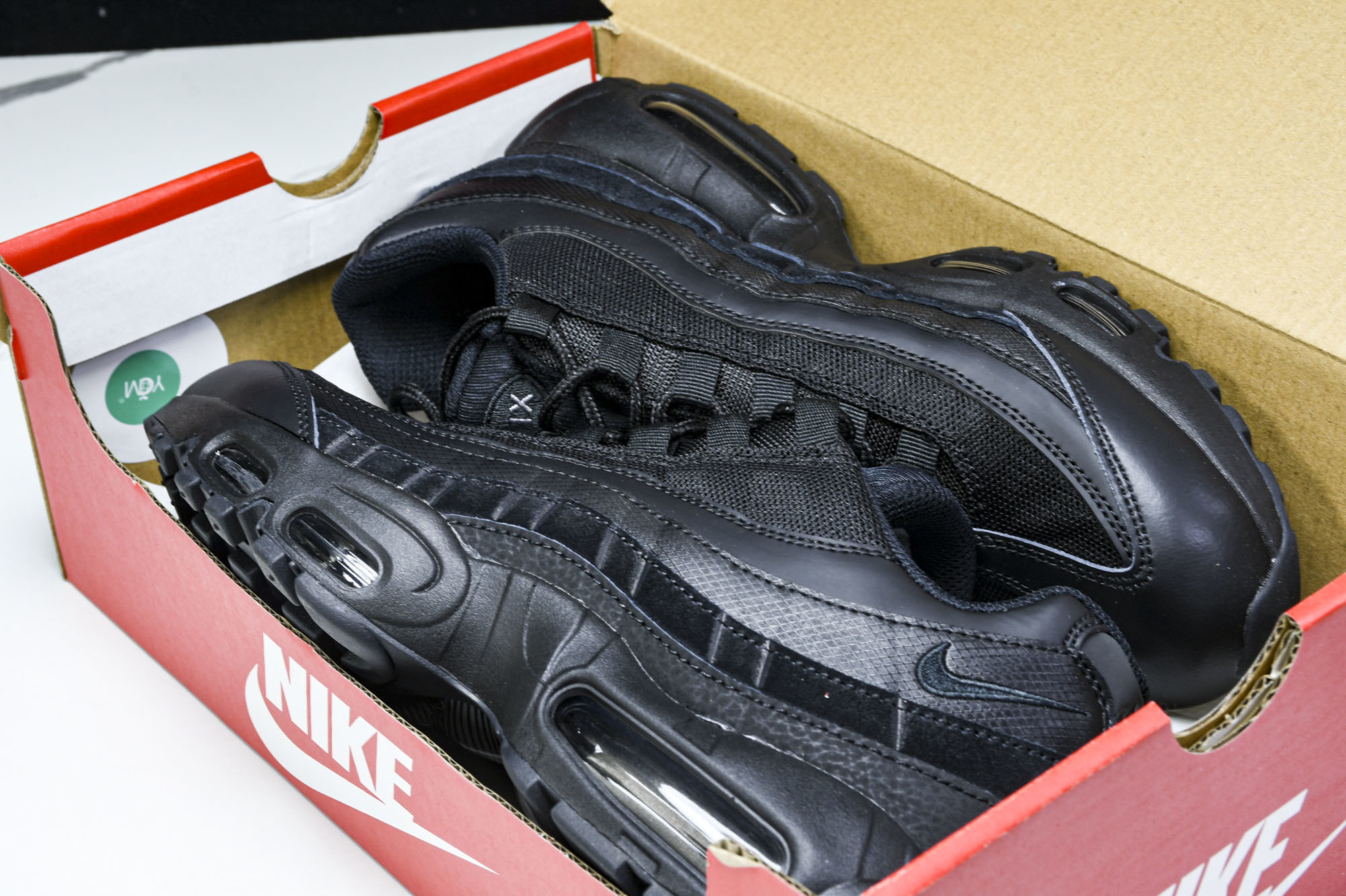 纯原Denham x NK Air Max 95 全黑 跑步鞋 CI3705 001 #YZ001-1原