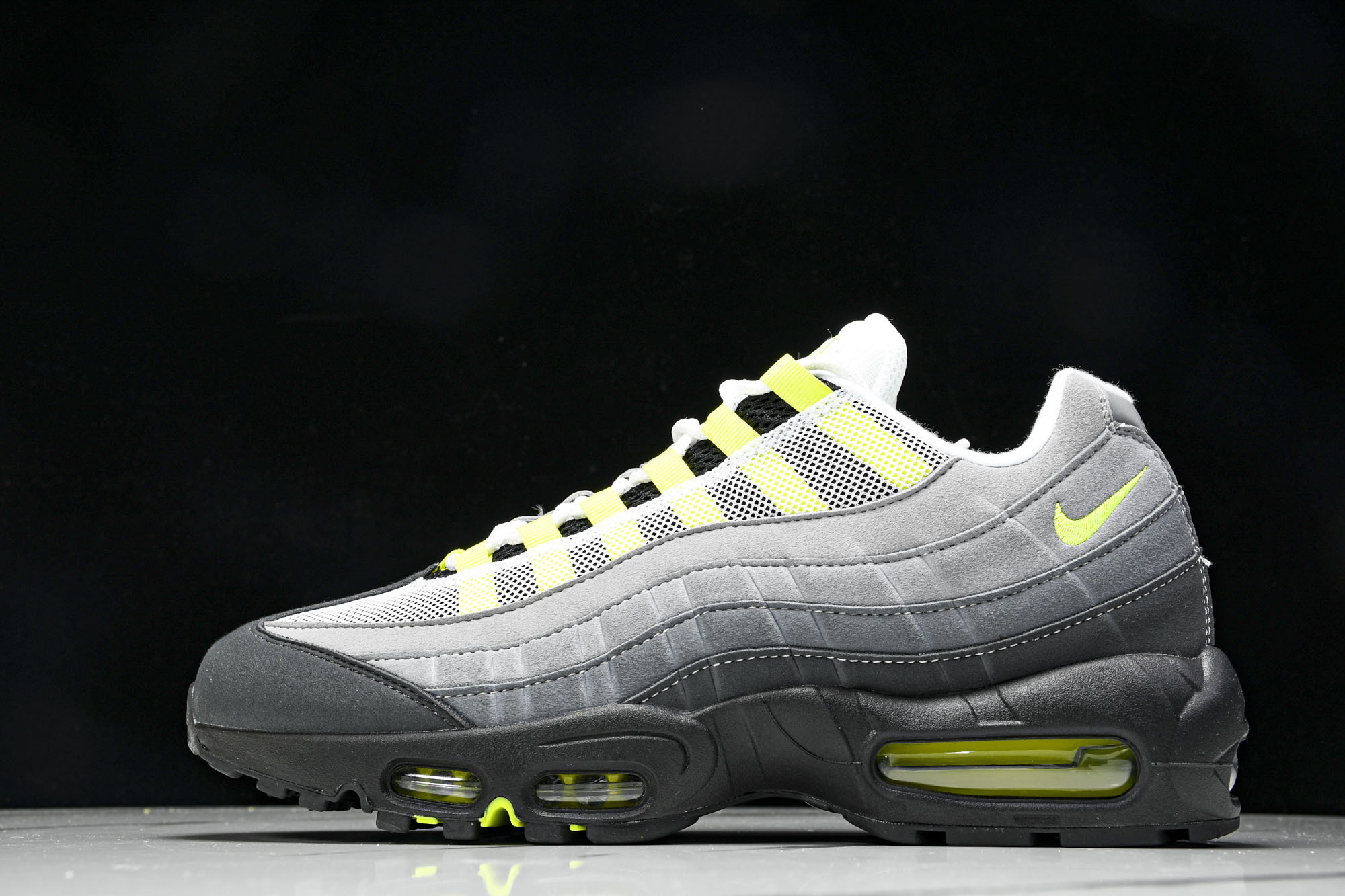 纯原Denham x NK Air Max 95 黑白绿牛仔 跑步鞋 CT1689-001 #YZ001