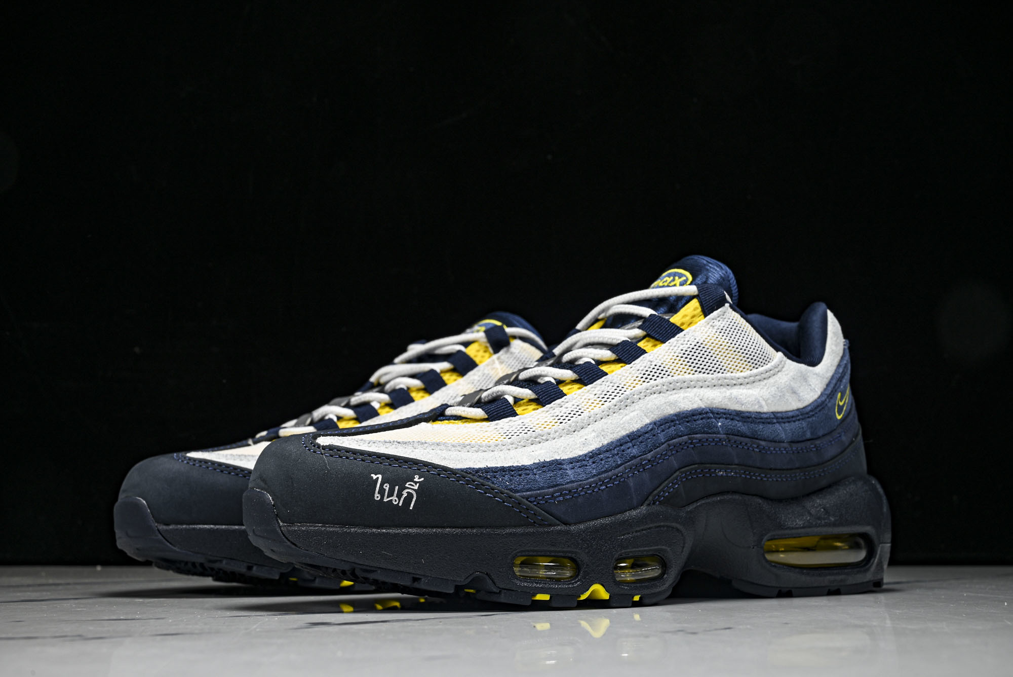 纯原Eric Koston x NK SB Air Max 95 深蓝白 耐克联名低帮气垫男女跑步鞋 H