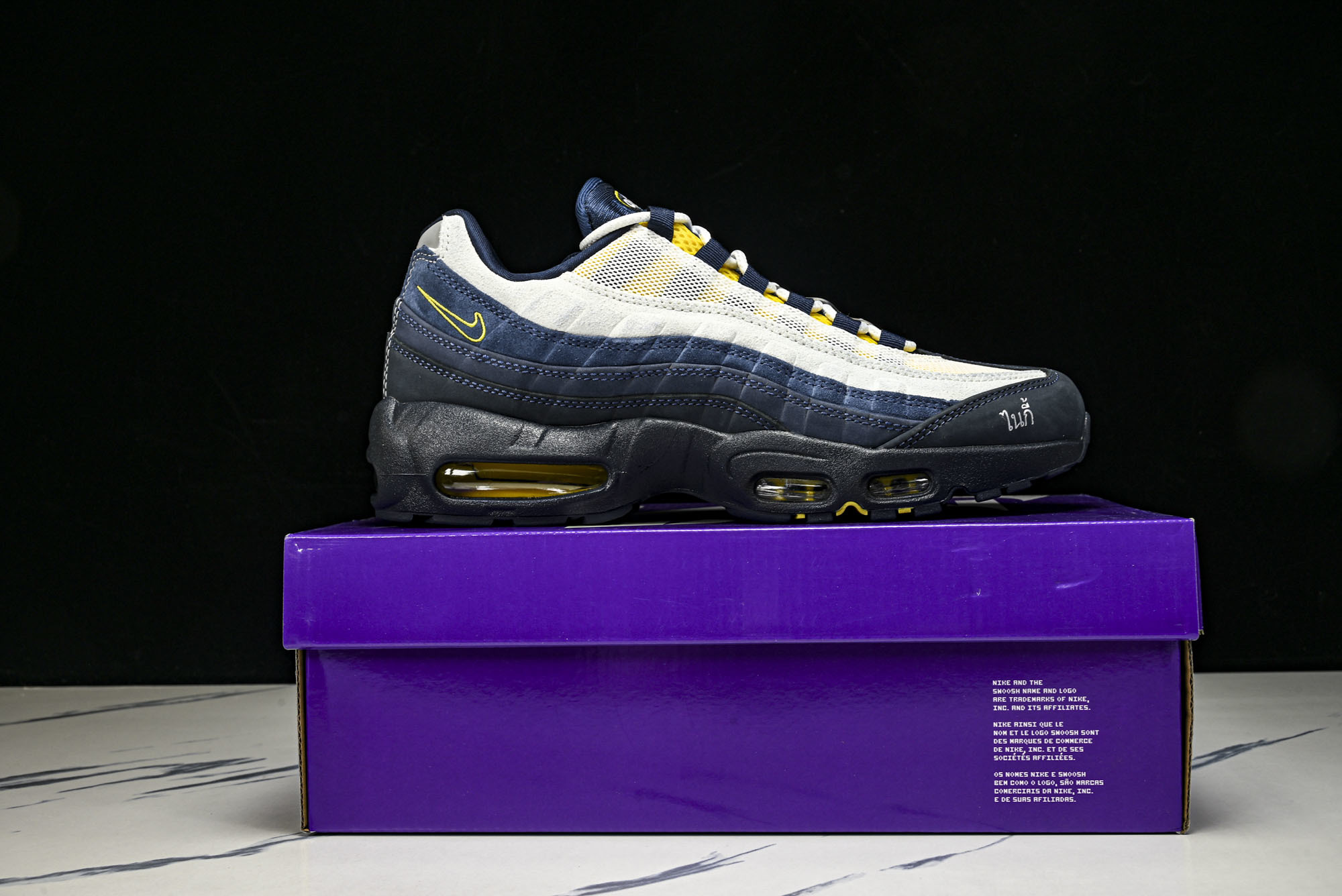 纯原Eric Koston x NK SB Air Max 95 深蓝白 耐克联名低帮气垫男女跑步鞋 H