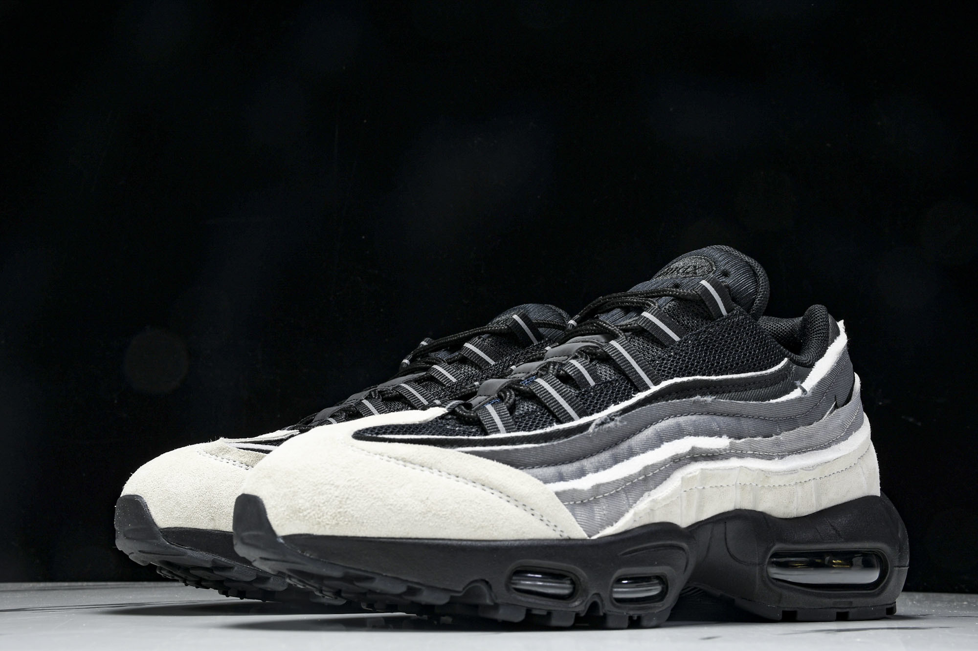 纯原NK Air Max 95 Comme Des Garcons Black Grey CDG 黑灰 