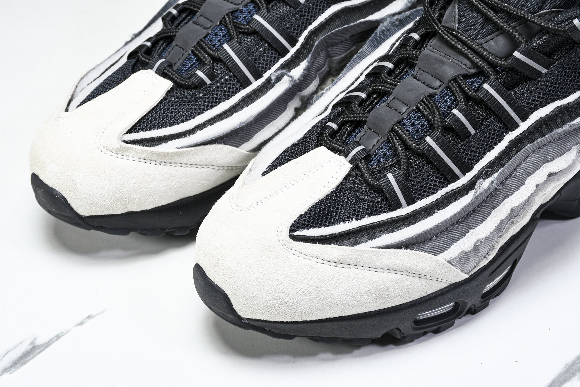 纯原NK Air Max 95 Comme Des Garcons Black Grey CDG 黑灰 