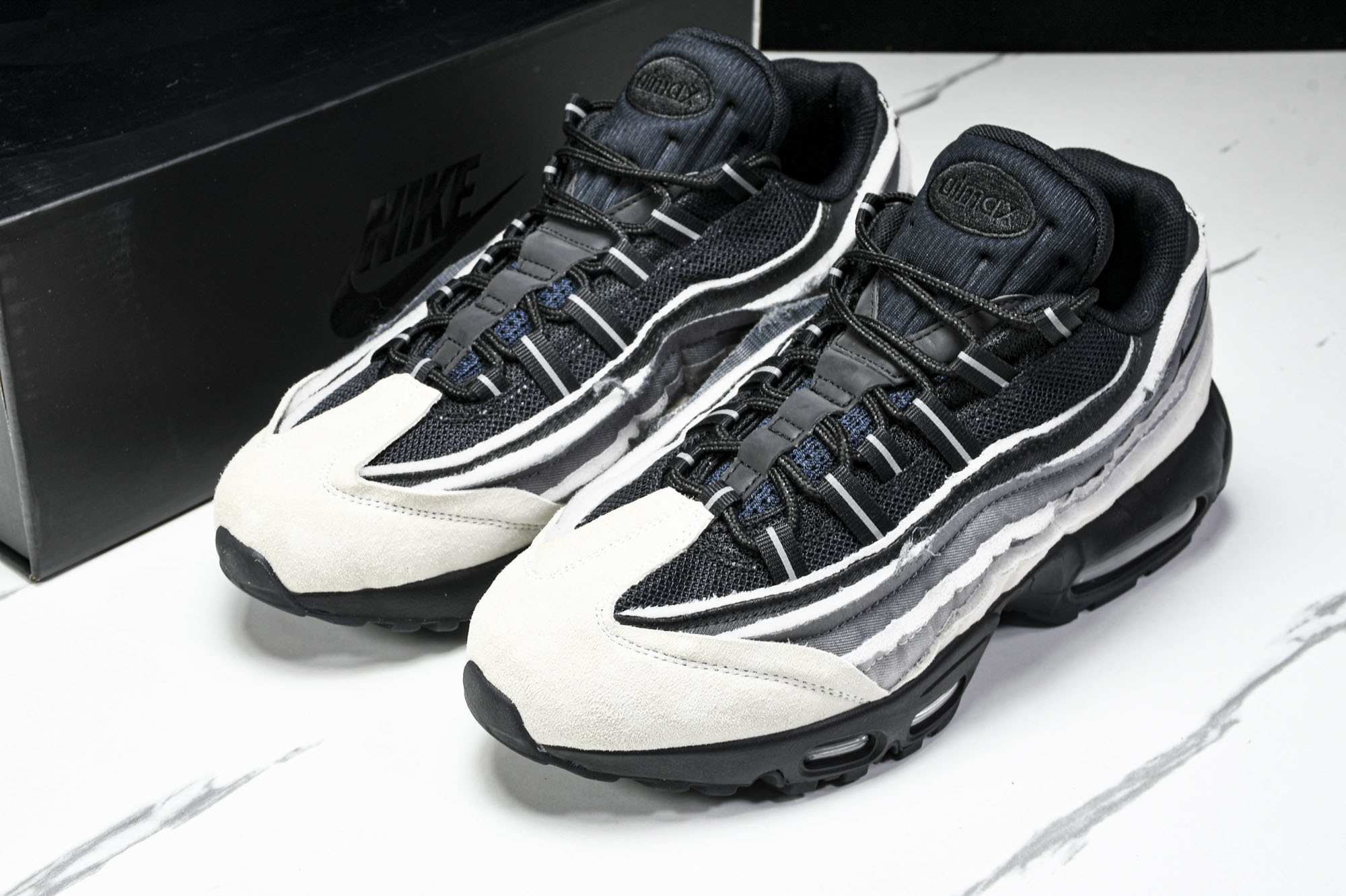 纯原NK Air Max 95 Comme Des Garcons Black Grey CDG 黑灰 