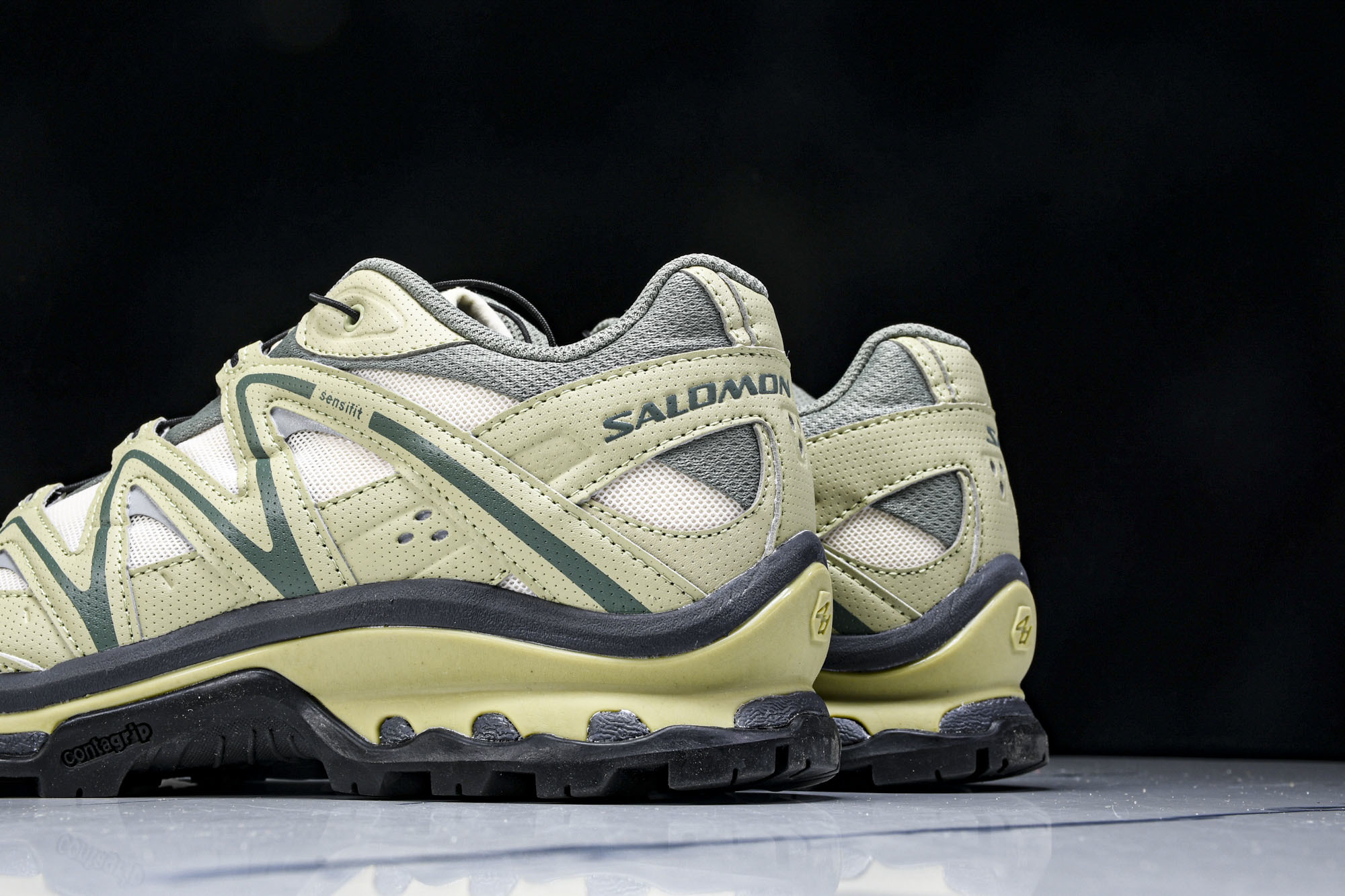 GXP Salomon XT-QUEST ADV黑白斑鸠杏色复古机能功能户外跑步鞋 斑鸠绿  30 #Y