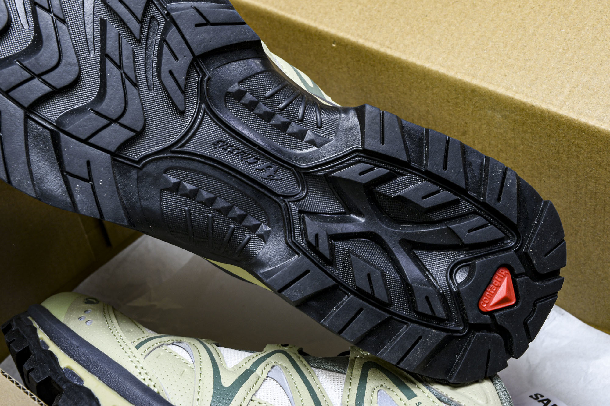 GXP Salomon XT-QUEST ADV黑白斑鸠杏色复古机能功能户外跑步鞋 斑鸠绿  30 #Y
