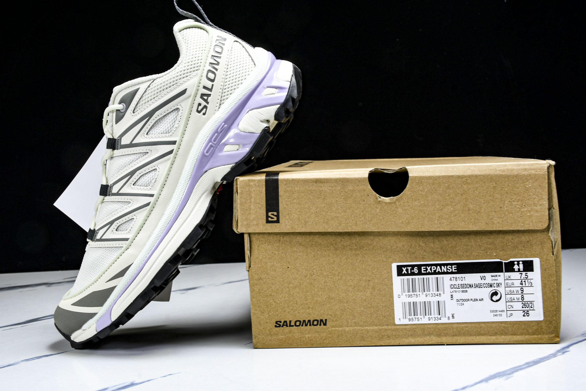 Salomon XT-6 EXPANSE 灰绿紫  #YZ020原版1:1 制作 全套私模 开发出自代工