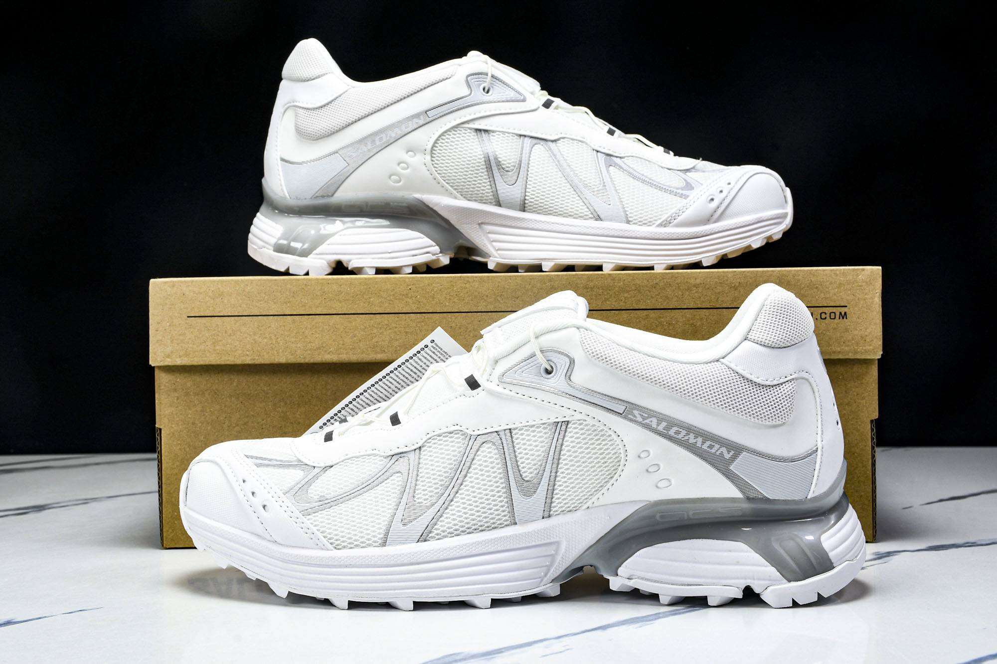 SALOMON萨洛蒙 XT-WHISPER 舒适百搭耐磨轻便 低帮 休闲越野训练城市通勤跑步鞋 白色  