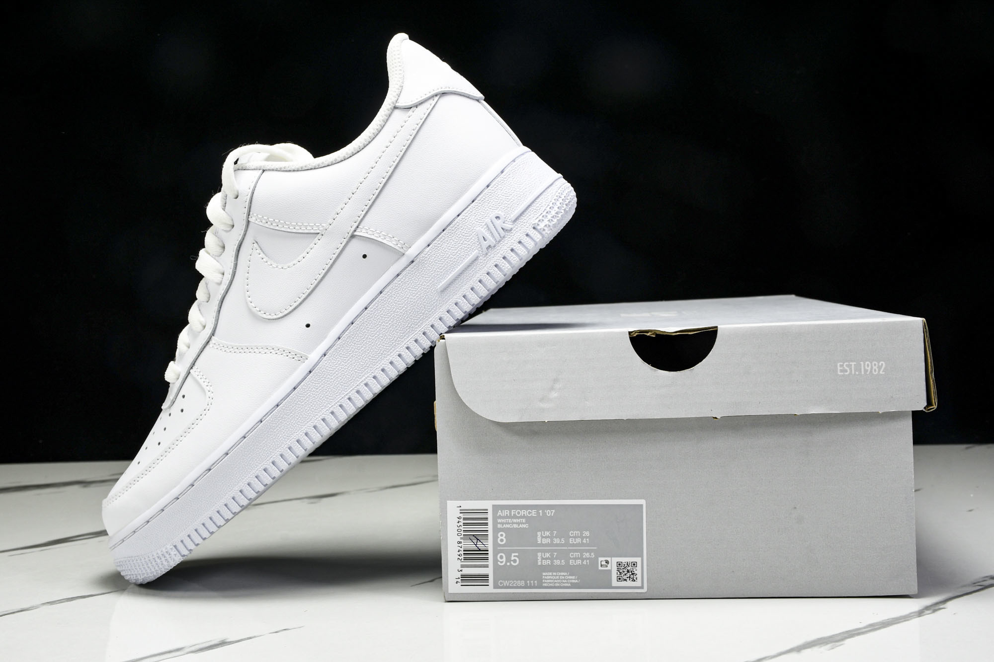 Nk Air Force 1'07 Low 空军一号 经典全白低帮休闲板鞋 CW2288-111 #YZ