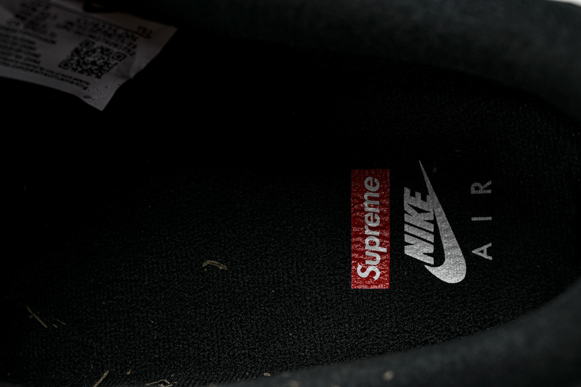 NK Air Force 1 Low Supreme Black White 黑白 CU9225 001