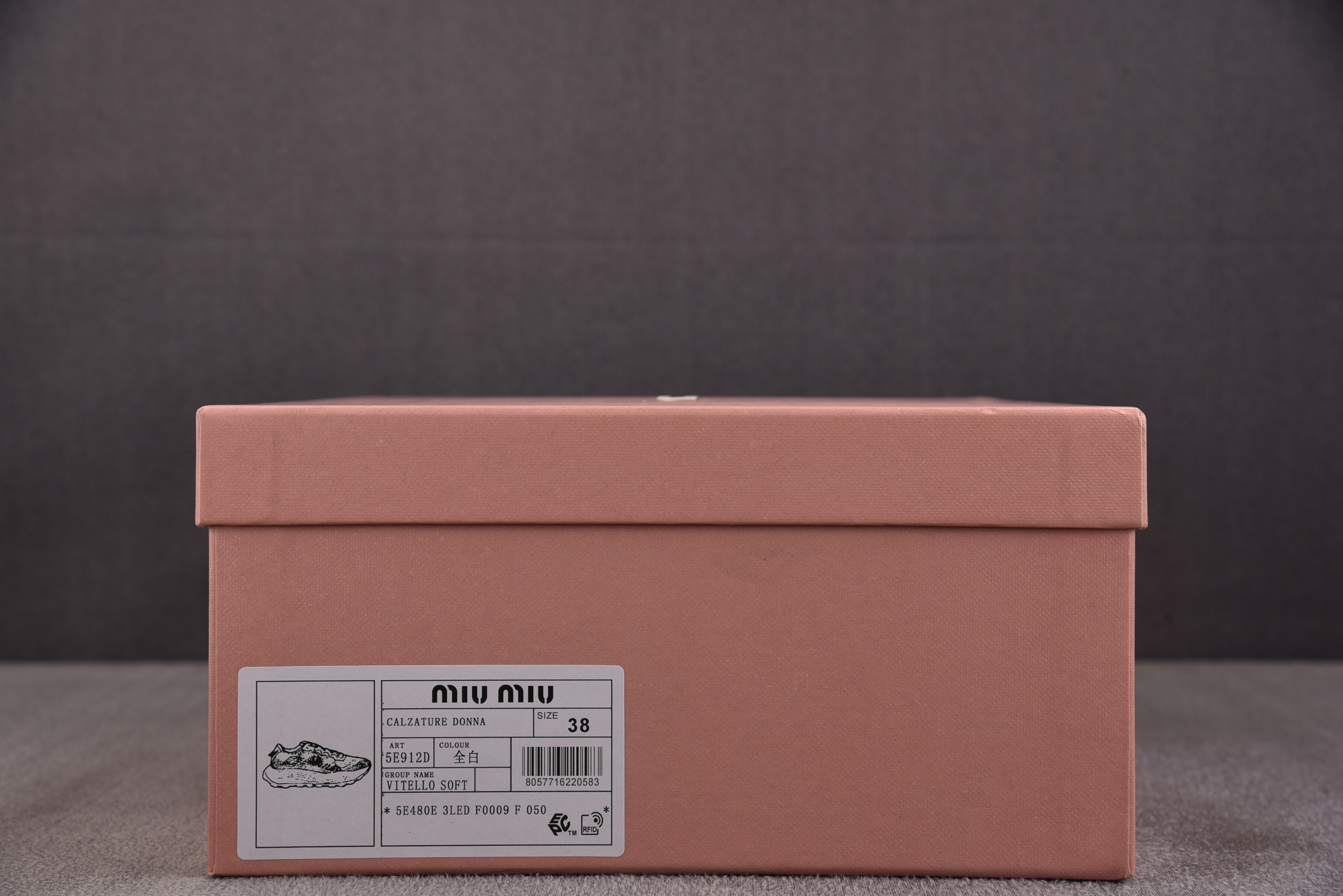 纯原Miu Miu Technical Fabric Sneakers 白色 YZ03936-40