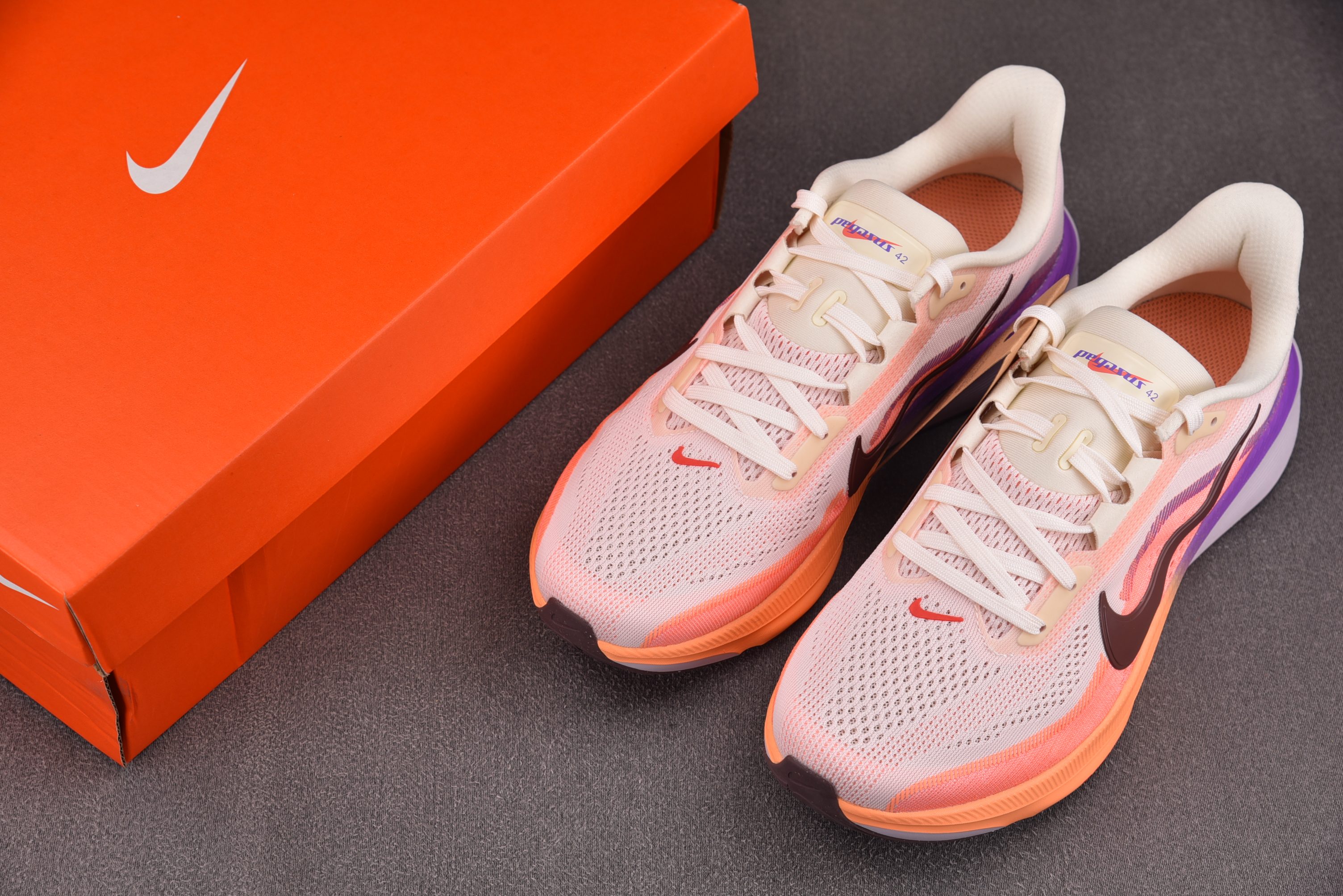纯原 Air Zoom Pegasus 42 Orange Pulse Bright Violet (W