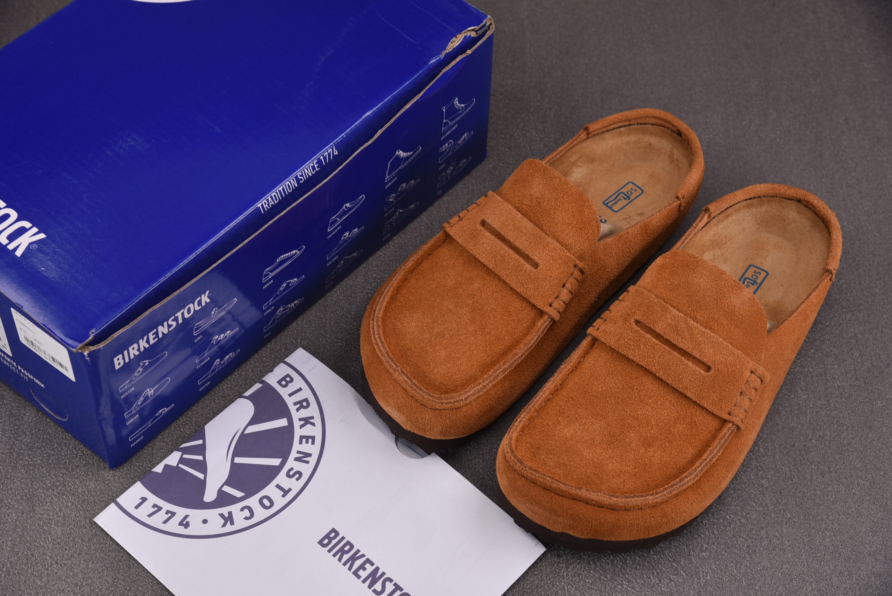 纯原 Birkenstock Boston BS 栗色 YZ00635-45