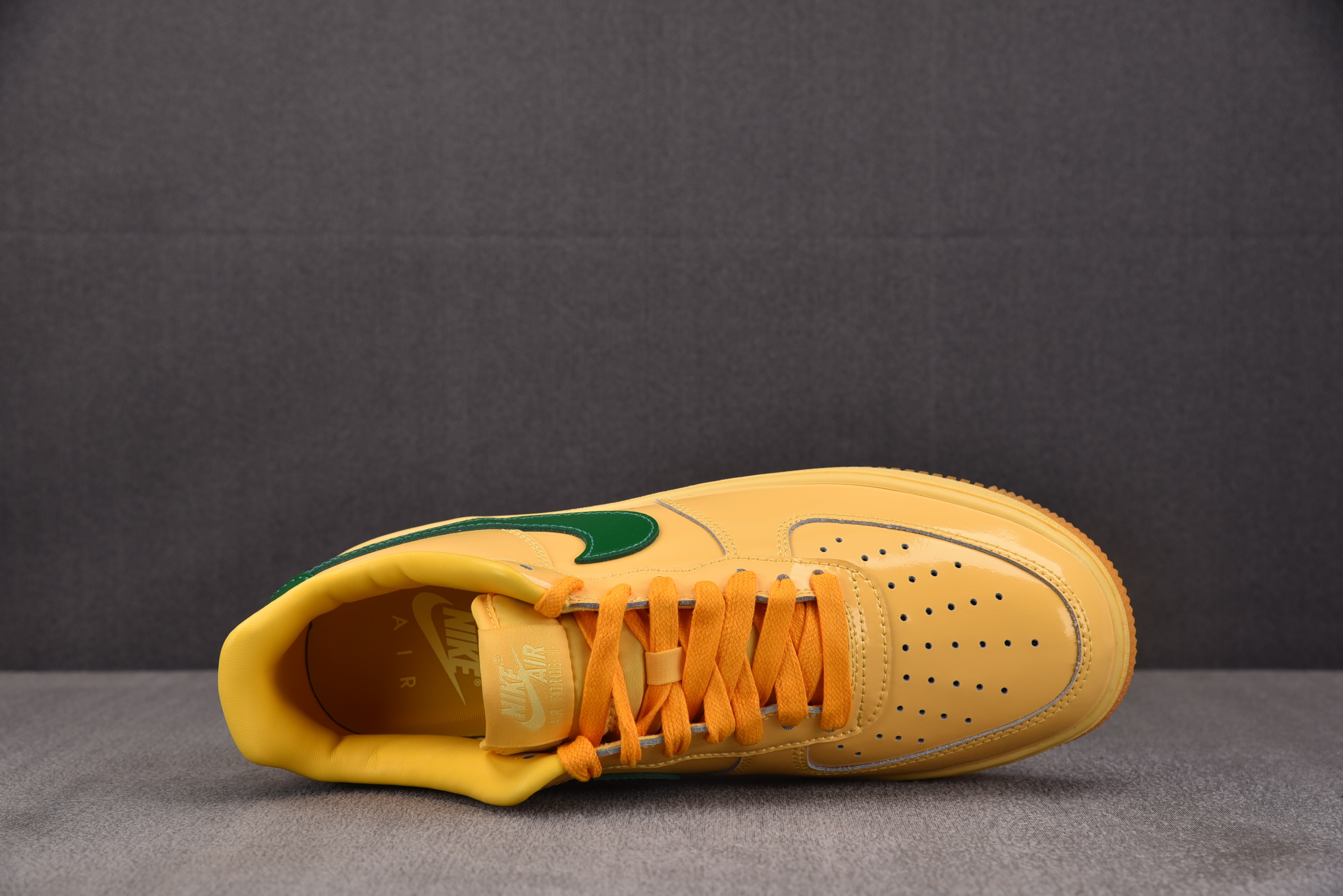 纯原 Air Force 1 Low Patent Leather Topaz Gold Pine Gr