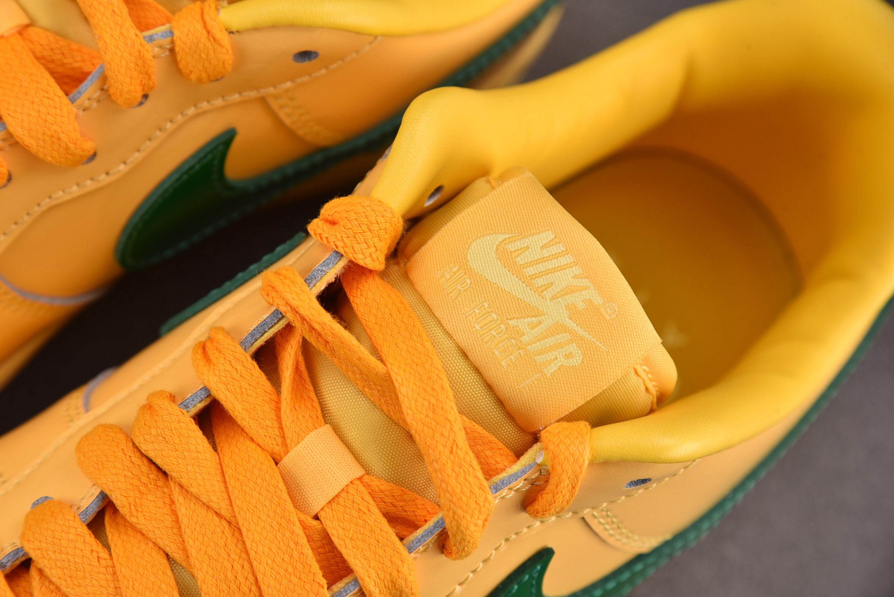 纯原 Air Force 1 Low Patent Leather Topaz Gold Pine Gr