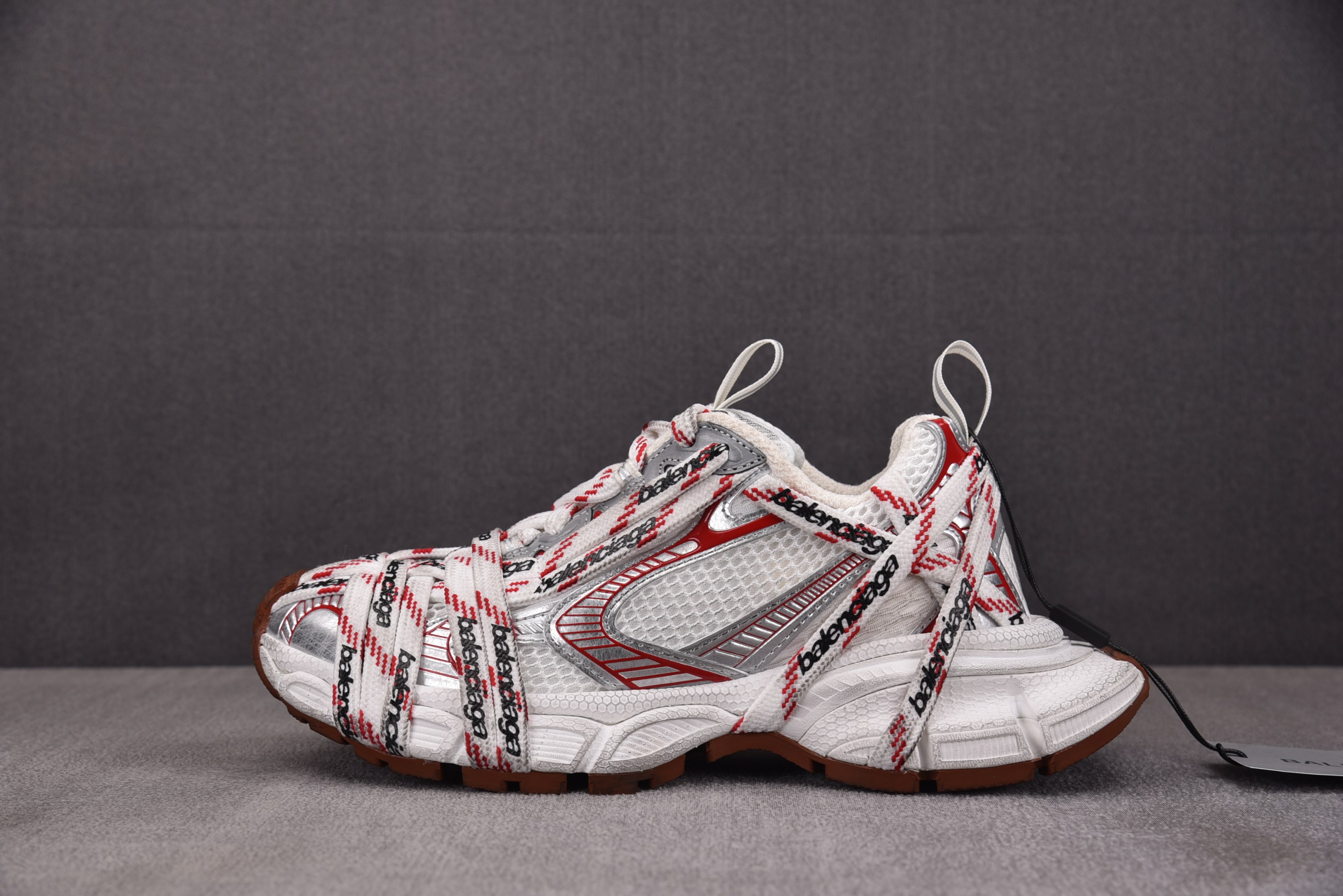纯原 Balenciaga 3XL Interlace 蜘蛛侠绑带 白灰红 YZ009-0335-46
