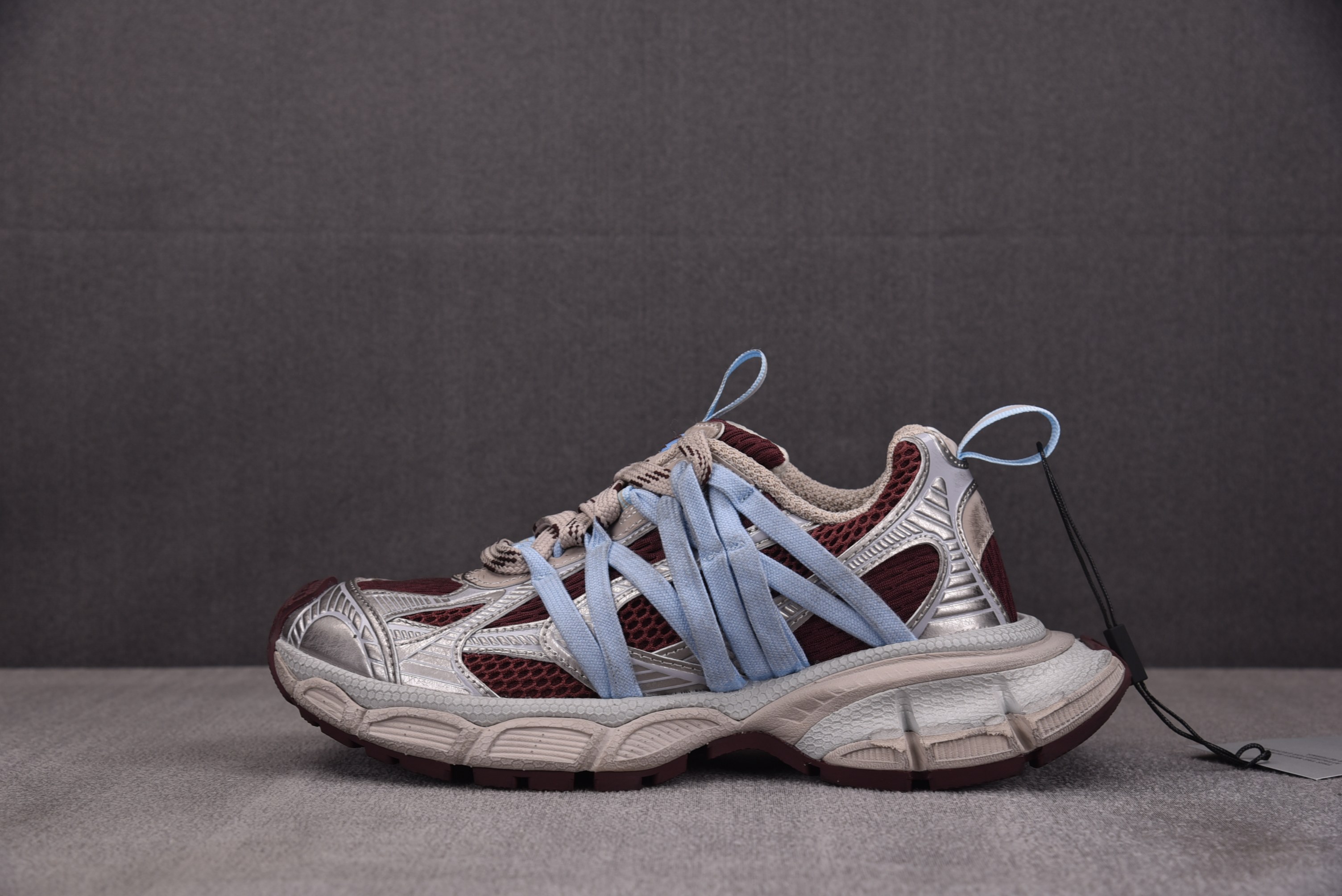 纯原 Balenciaga 3XL Interlace 蜘蛛侠绑带 米棕蓝 YZ009-0335-40