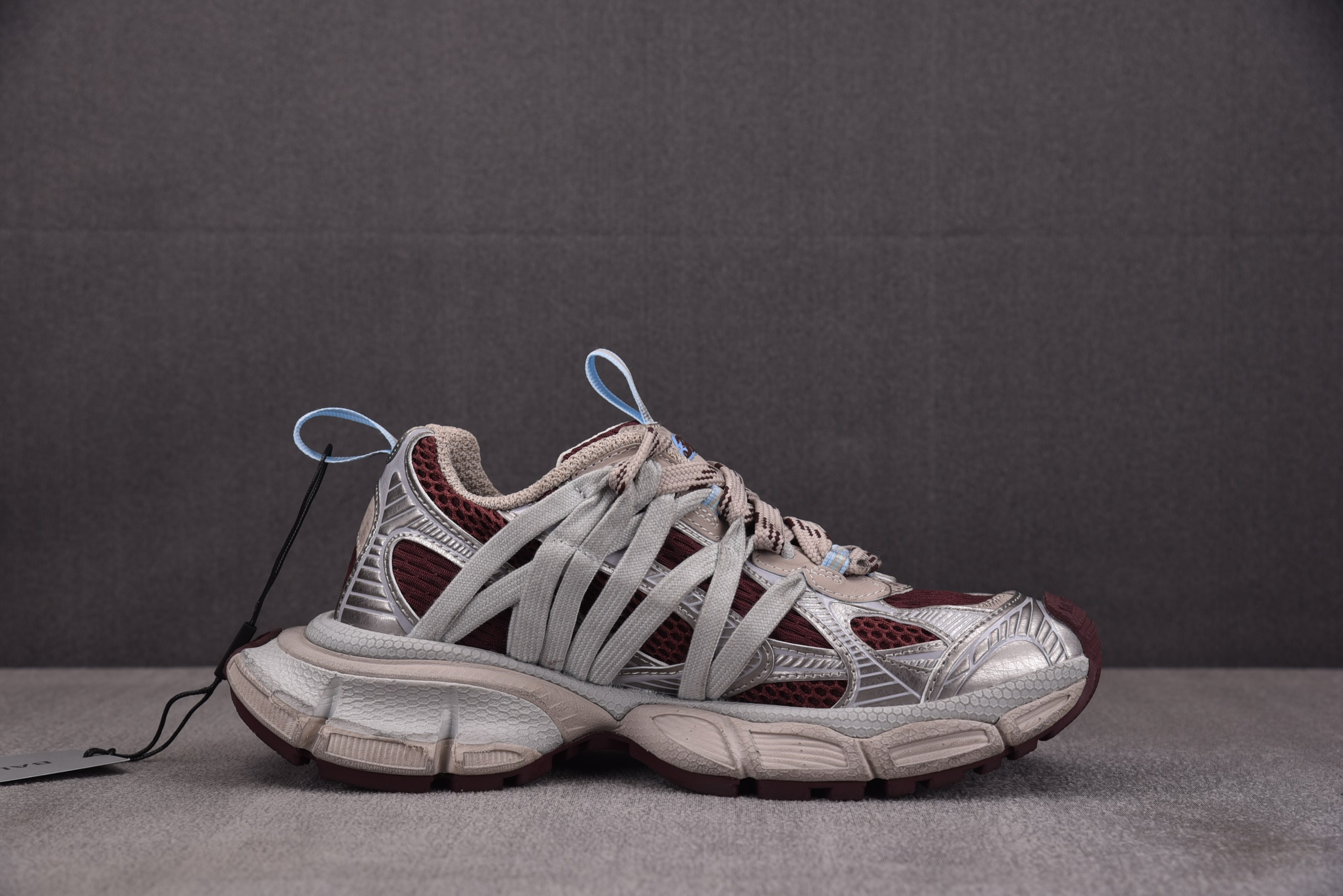 纯原 Balenciaga 3XL Interlace 蜘蛛侠绑带 米棕蓝 YZ009-0335-40