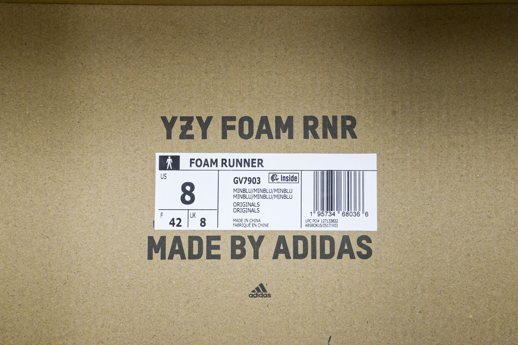 纯原 Yeezy Foam Runner 椰子洞洞镂空拖鞋 GV7903 #YZ005US4=36-37