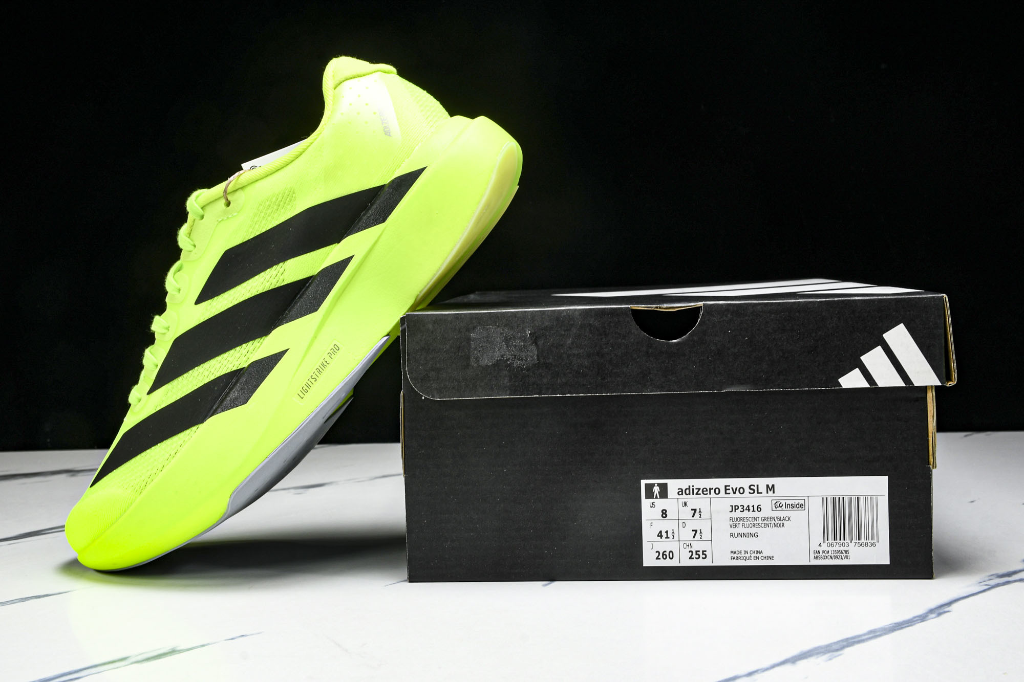 纯原 AD Adizero Evo SL 阿迪超轻透气缓震跑鞋 #YZ00536 36.5 37 38 纯原 AD Adizero Evo SL 阿迪超轻透气缓震跑鞋 #YZ00536 36.5 37 38