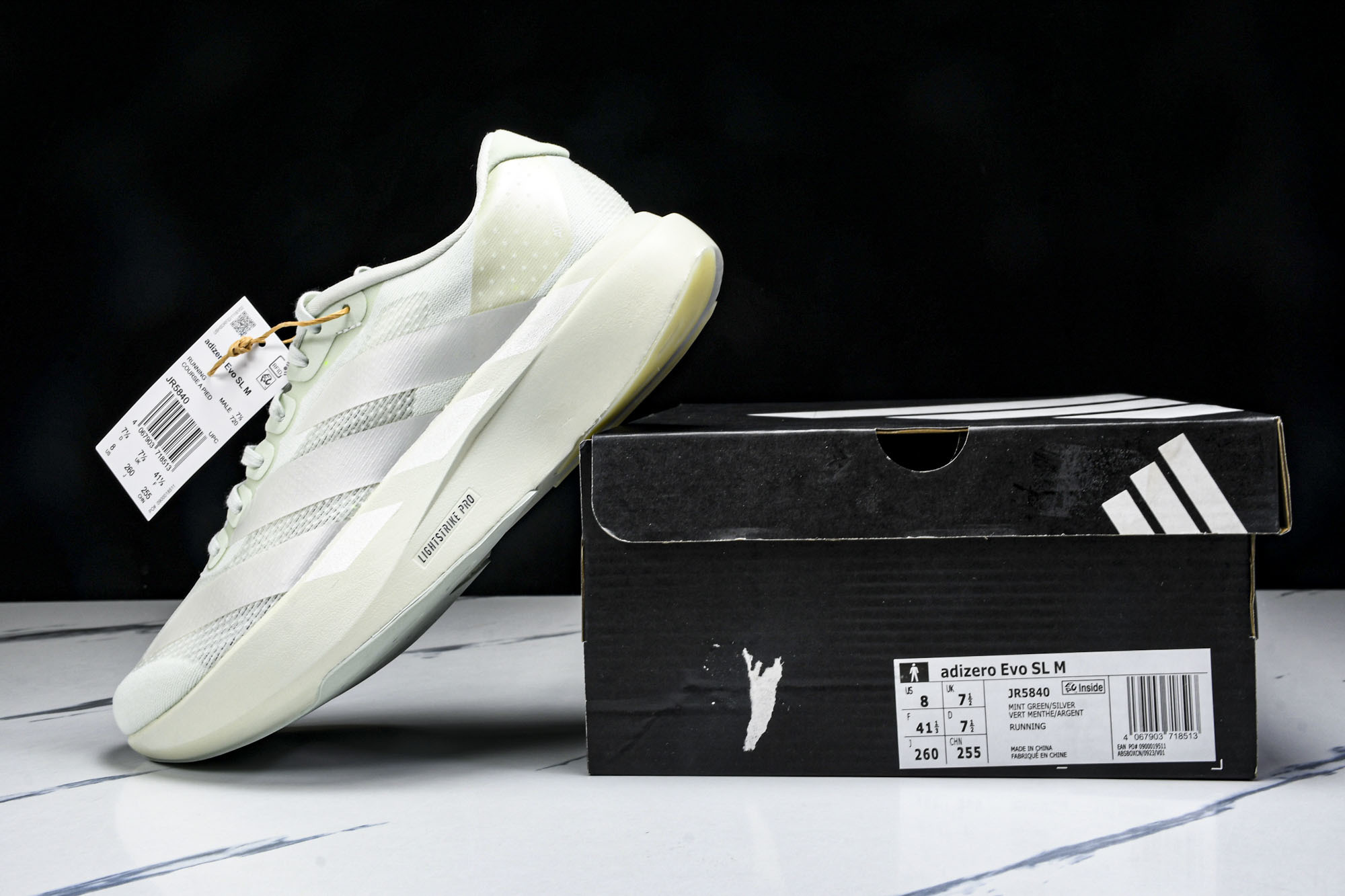 纯原 AD Adizero Evo SL 阿迪超轻透气缓震跑鞋 JR5840 #YZ00536 36.5