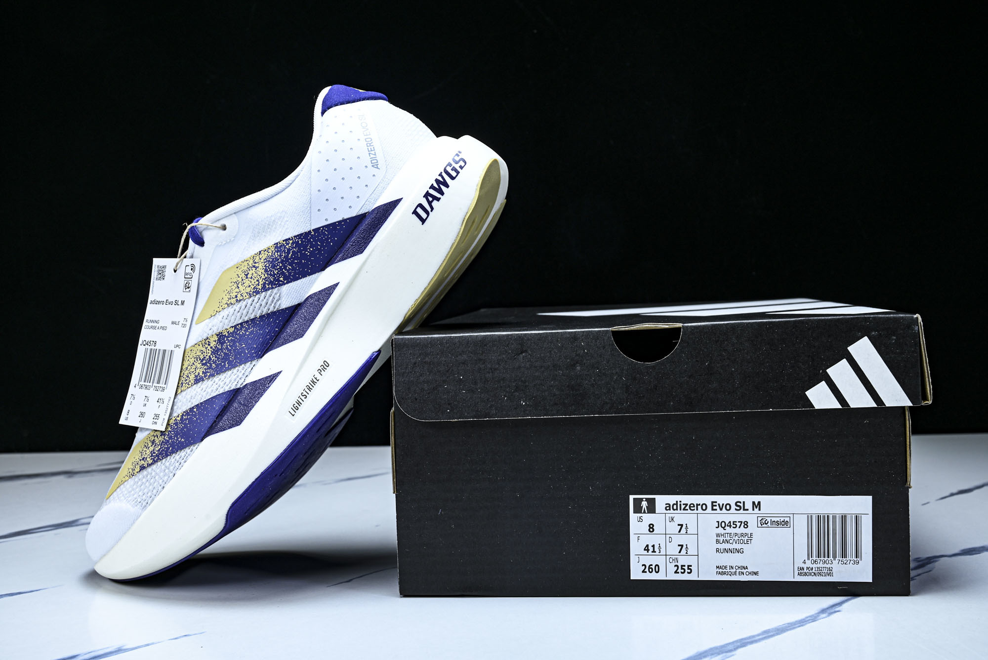纯原 ADAdizero Evo SL 阿迪超轻透气缓震跑鞋 JQ4578 #YZ00536 36.5 纯原 ADAdizero Evo SL 阿迪超轻透气缓震跑鞋 JQ4578 #YZ00536 36.5