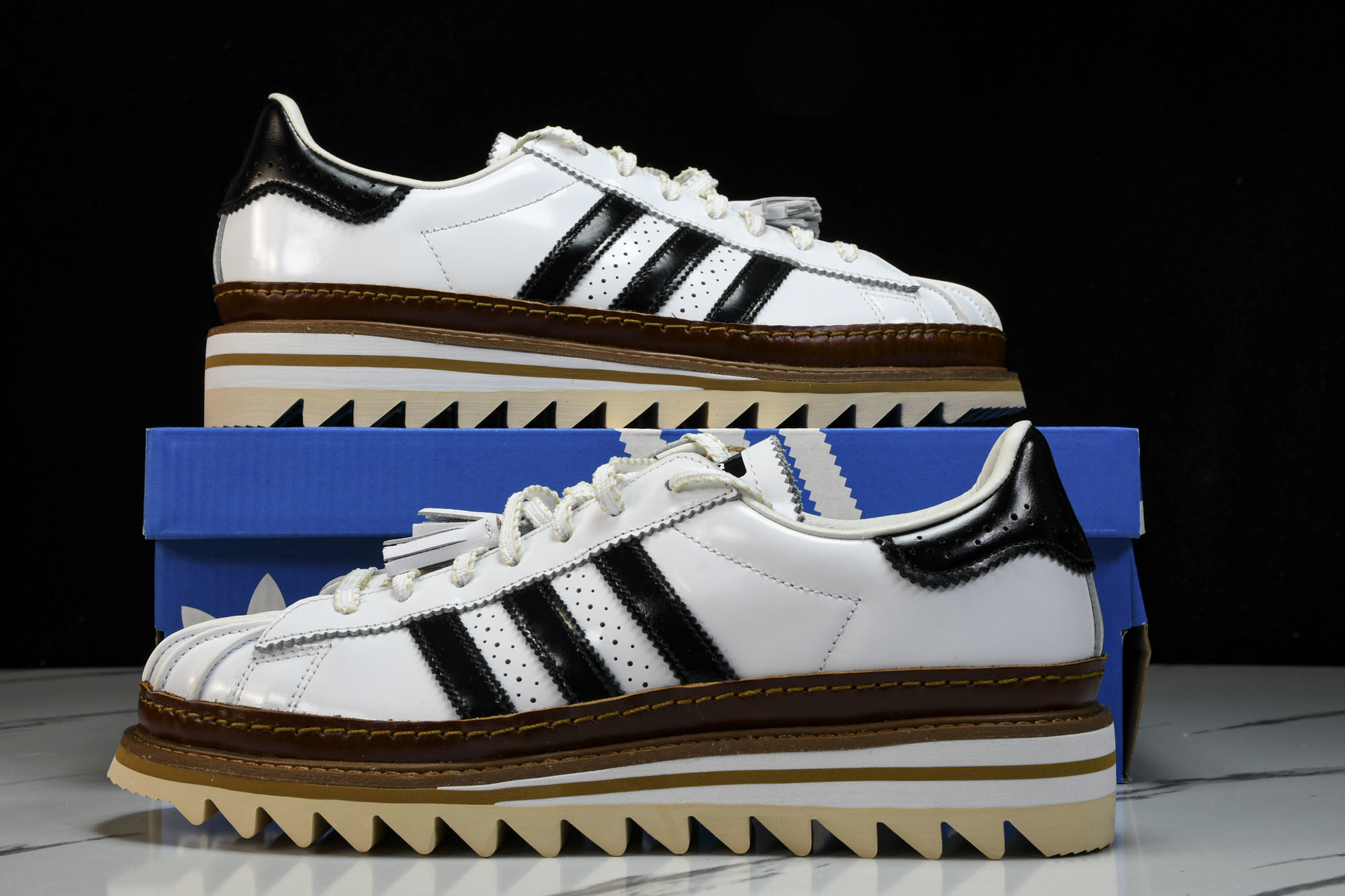 纯原 CLOTSUPERSTAR BYEC 贝壳头 厚底 休闲鞋 IH3132 YZ00536 36.5