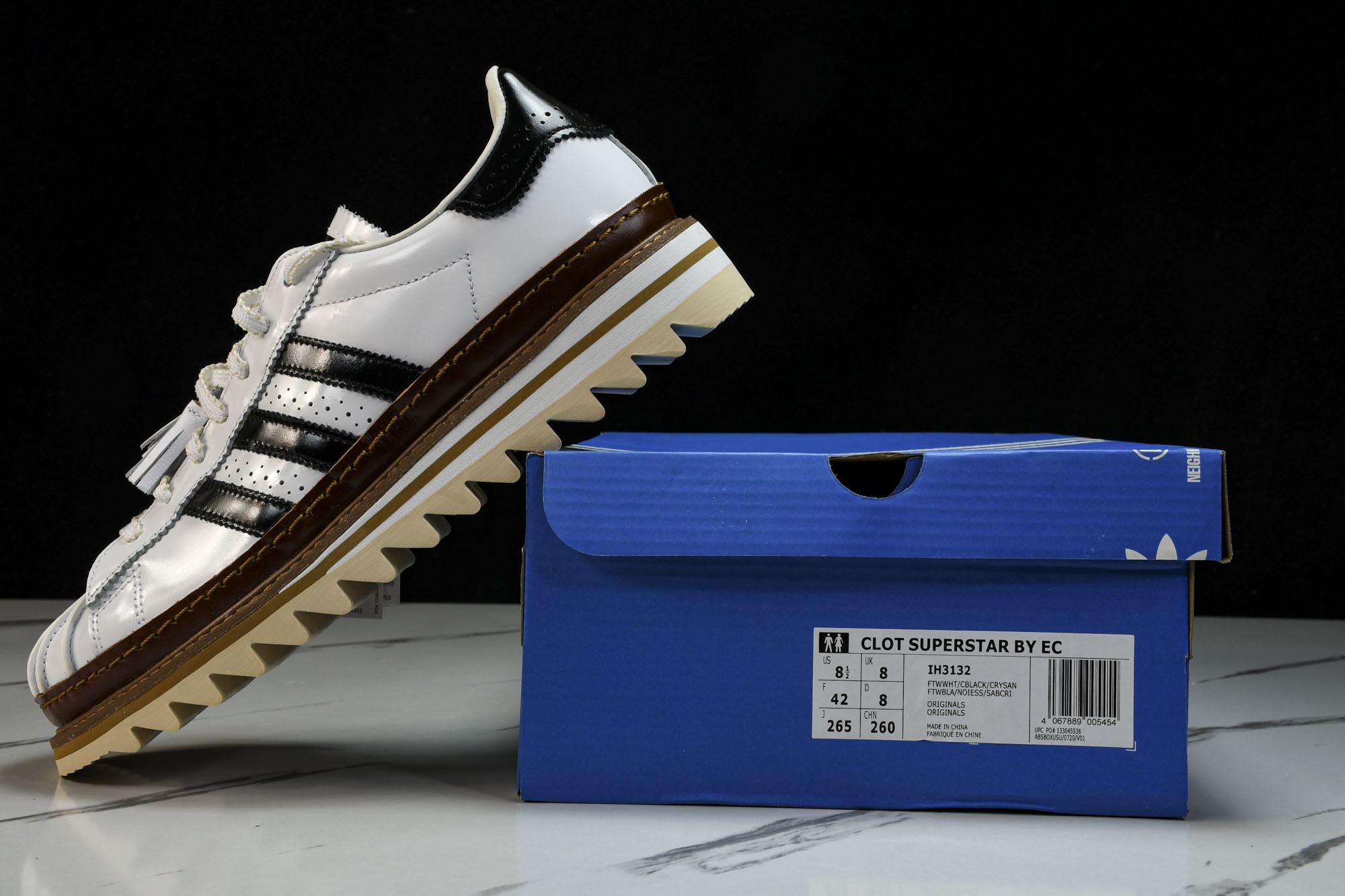 纯原 CLOTSUPERSTAR BYEC 贝壳头 厚底 休闲鞋 IH3132 YZ00536 36.5