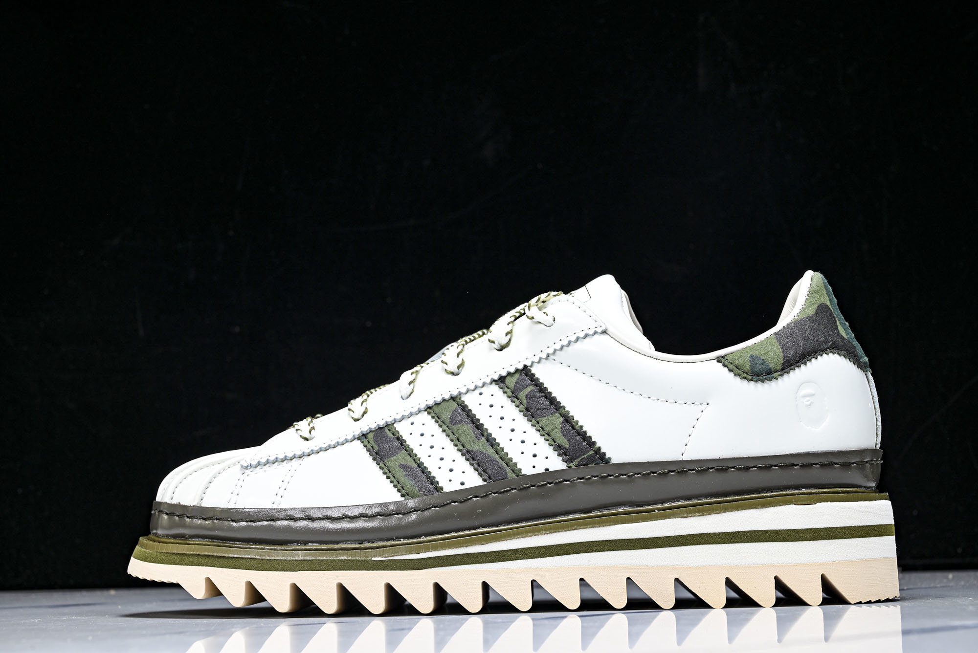 纯原 Clot x Adidas Superstar 陈冠希联名 贝壳头锯齿休闲板鞋 KJ1473 #Y