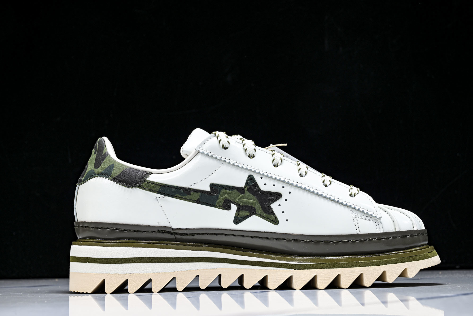 纯原 Clot x Adidas Superstar 陈冠希联名 贝壳头锯齿休闲板鞋 KJ1473 #Y