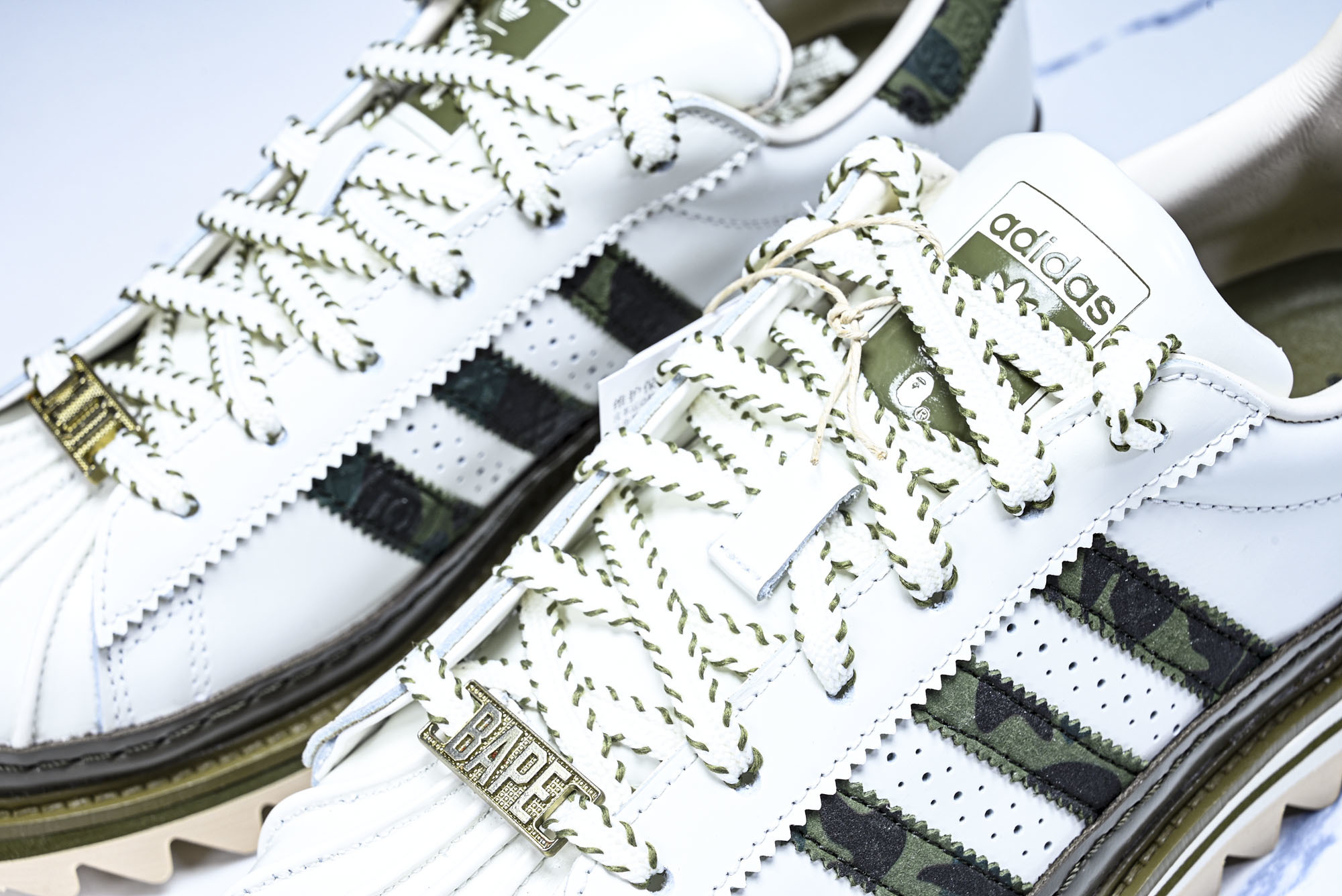 纯原 Clot x Adidas Superstar 陈冠希联名 贝壳头锯齿休闲板鞋 KJ1473 #Y