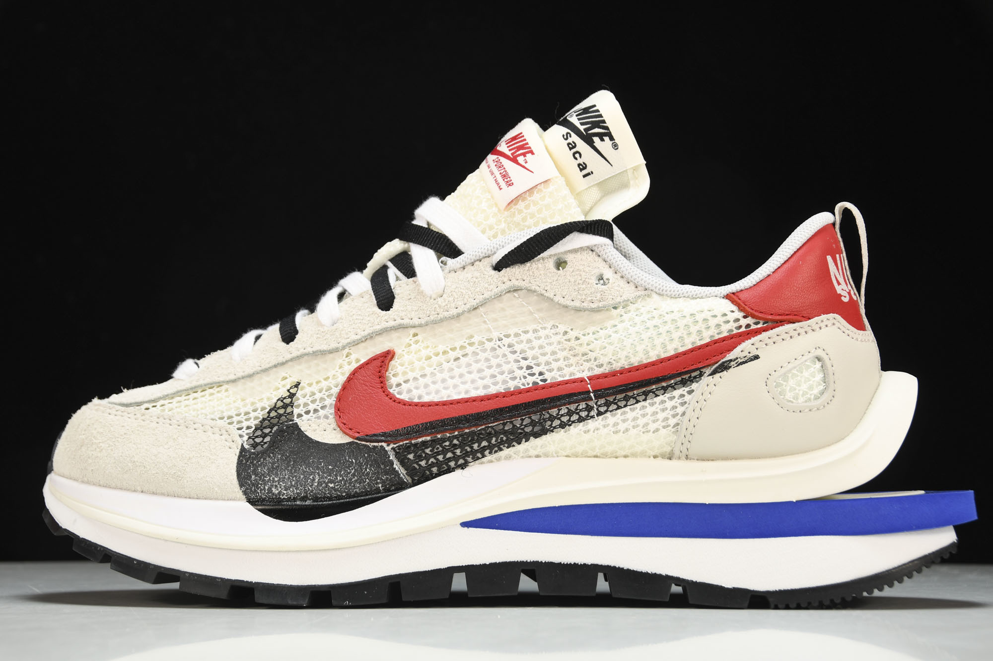 纯原 Sacai X Nike VaporWaffle 联名解构白蓝红 跑鞋 CV1363-100 #Y