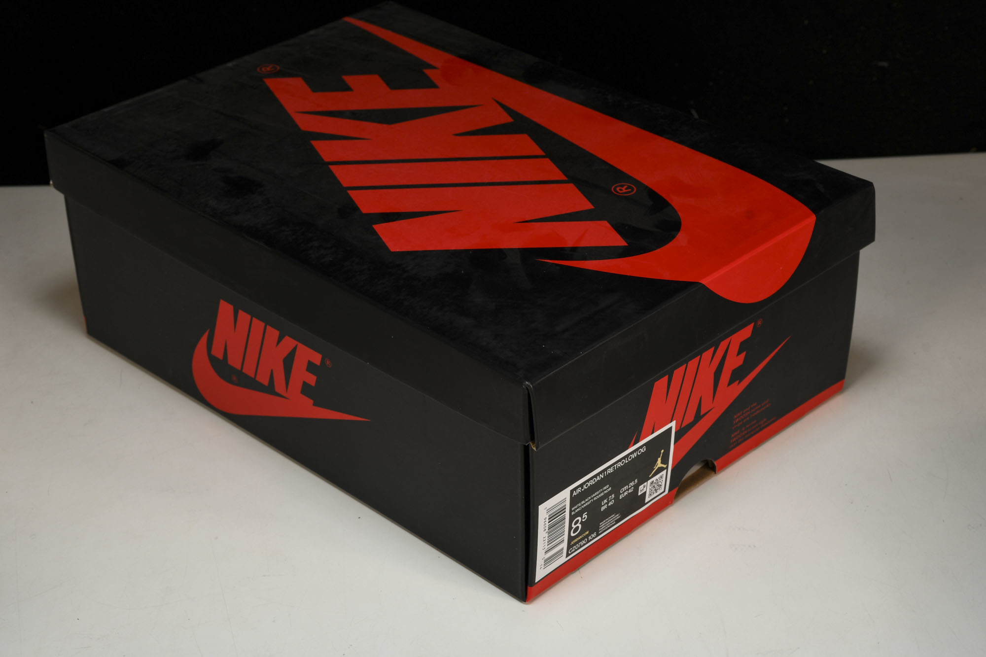 Air Jordan 1 Low OG“Black Toe”AJ1低帮黑脚趾 CZ0790-106 #Y