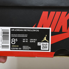 纯原 Air Jordan 1 Low OG“Atmosphere Grey”灰色 CZ0790-101 纯原 Air Jordan 1 Low OG“Atmosphere Grey”灰色 CZ0790-101