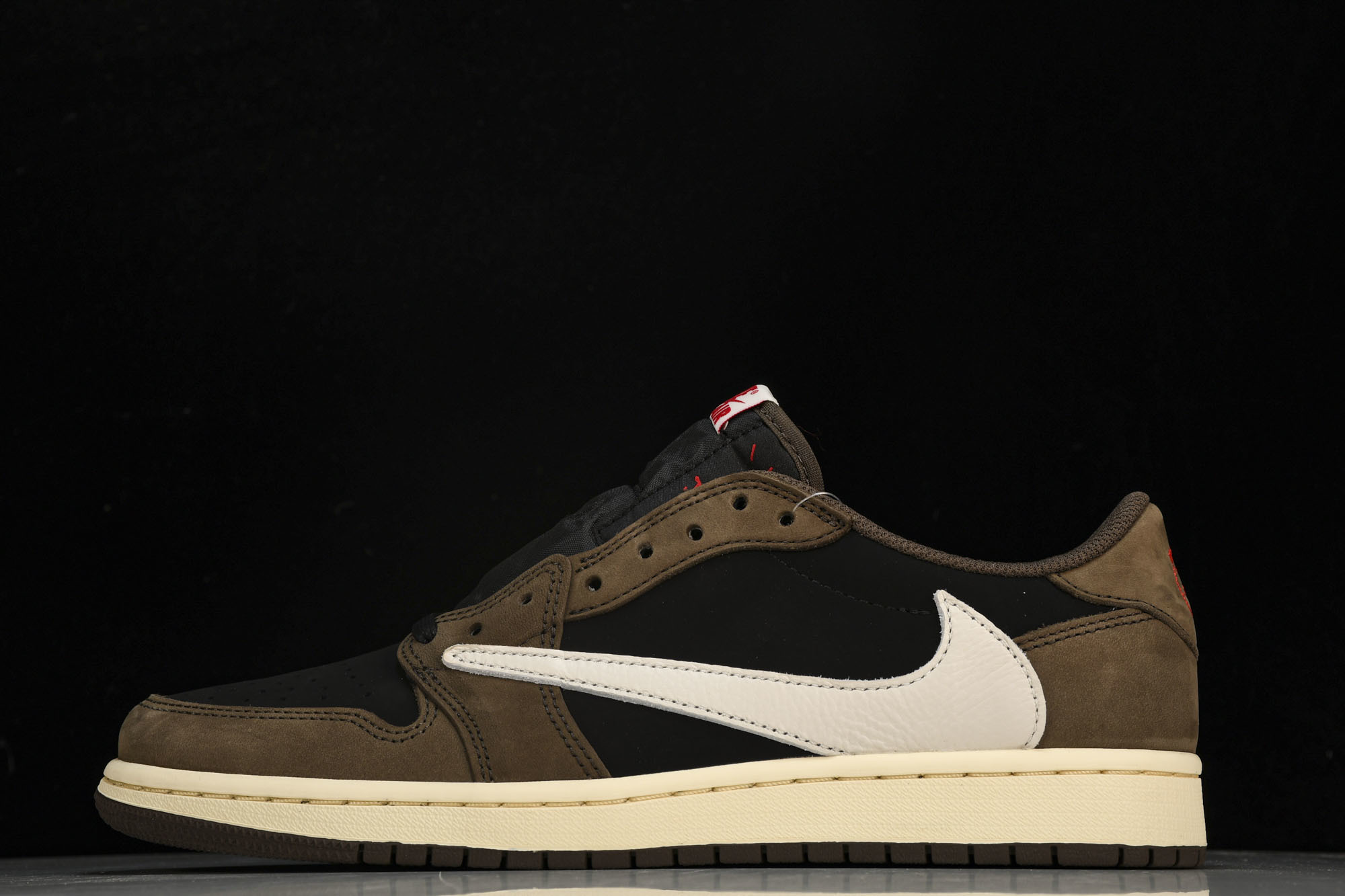 纯原 Travis Scott x Air Jordan 1 Low OG SP 低帮 倒钩 深棕 CQ