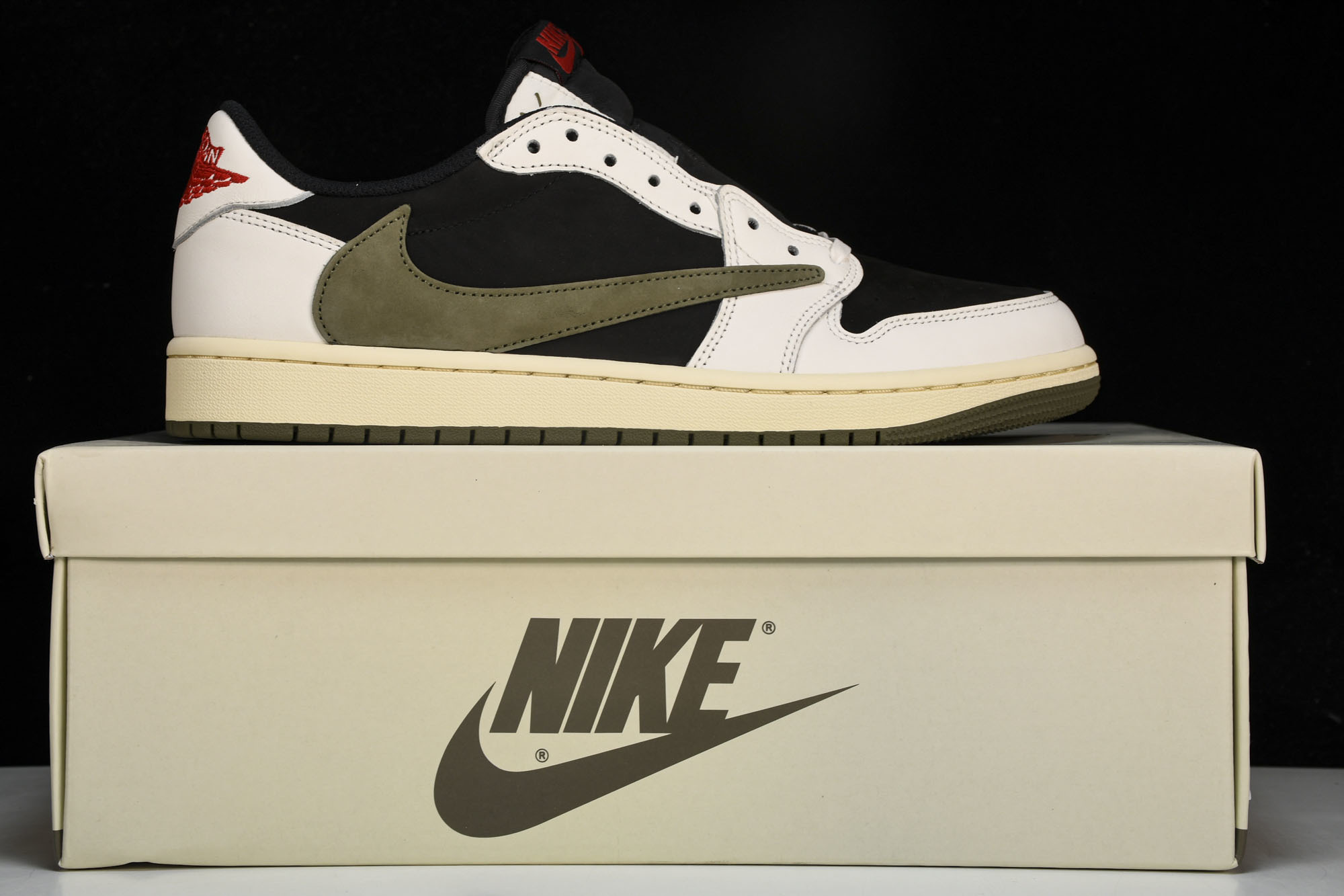 纯原 Travis Scott x Air Jordan 1 Low OG WMNS“Olive”橄榄绿