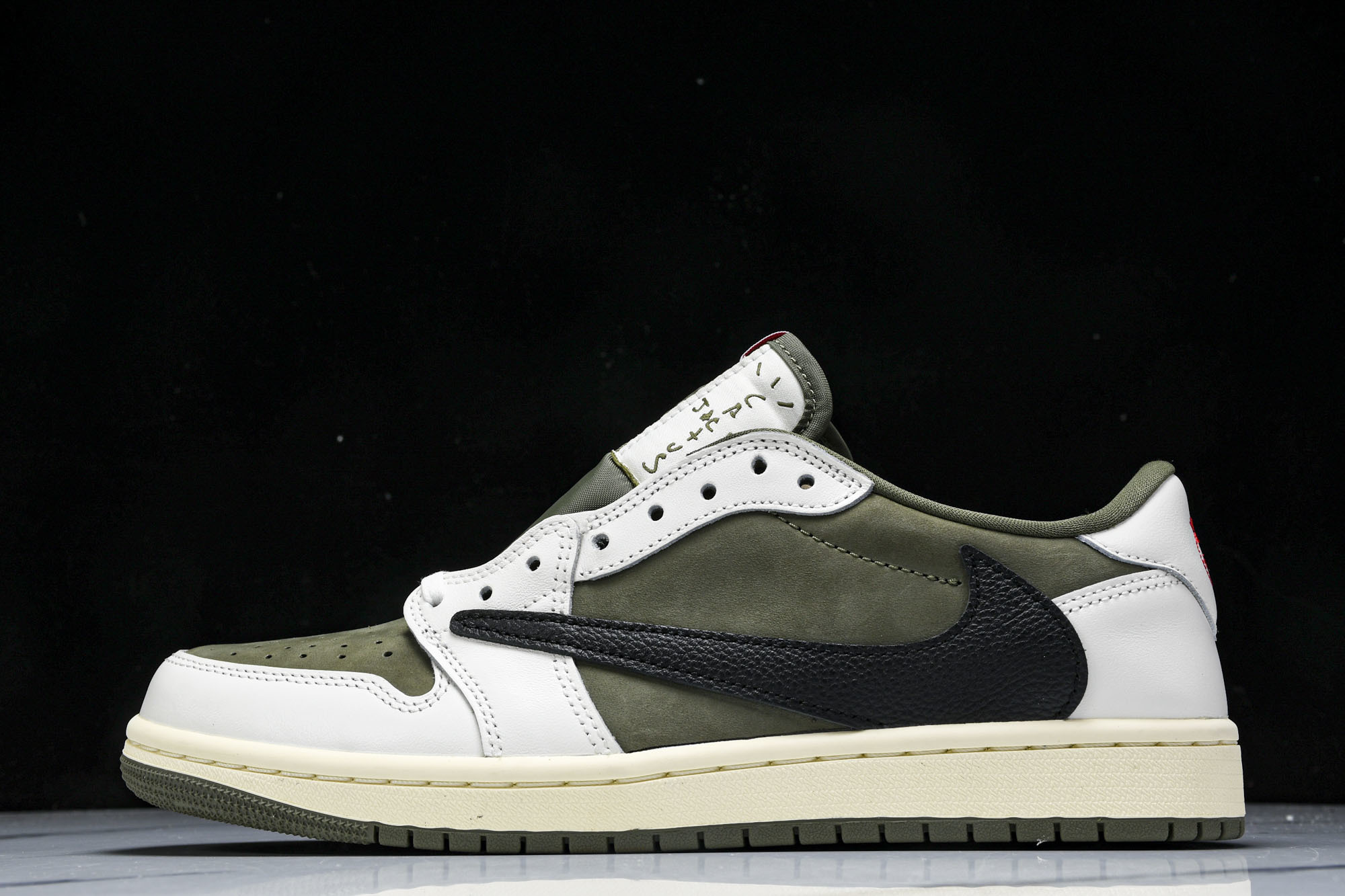 纯原 Travis Scott x Air Jordan 1 Low OG“Medium Olive”米