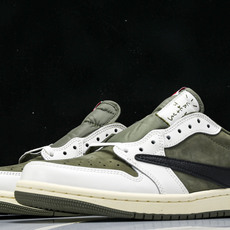 纯原 Travis Scott x Air Jordan 1 Low OG“Medium Olive”米 纯原 Travis Scott x Air Jordan 1 Low OG“Medium Olive”米