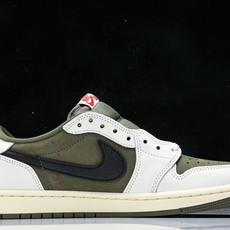 纯原 Travis Scott x Air Jordan 1 Low OG“Medium Olive”米 纯原 Travis Scott x Air Jordan 1 Low OG“Medium Olive”米